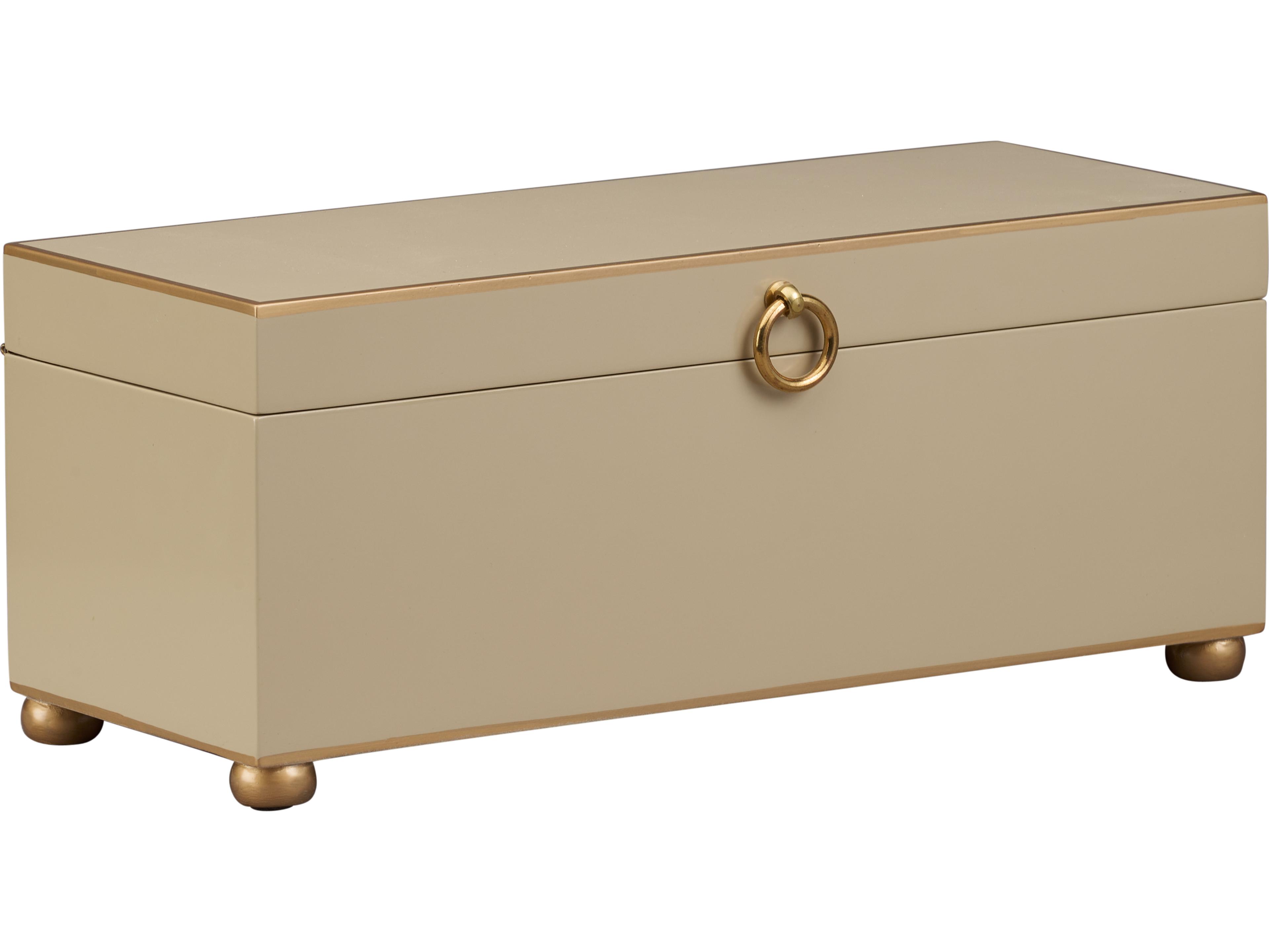 Chelsea House Shayla Copas Taupe Gold Storage Case