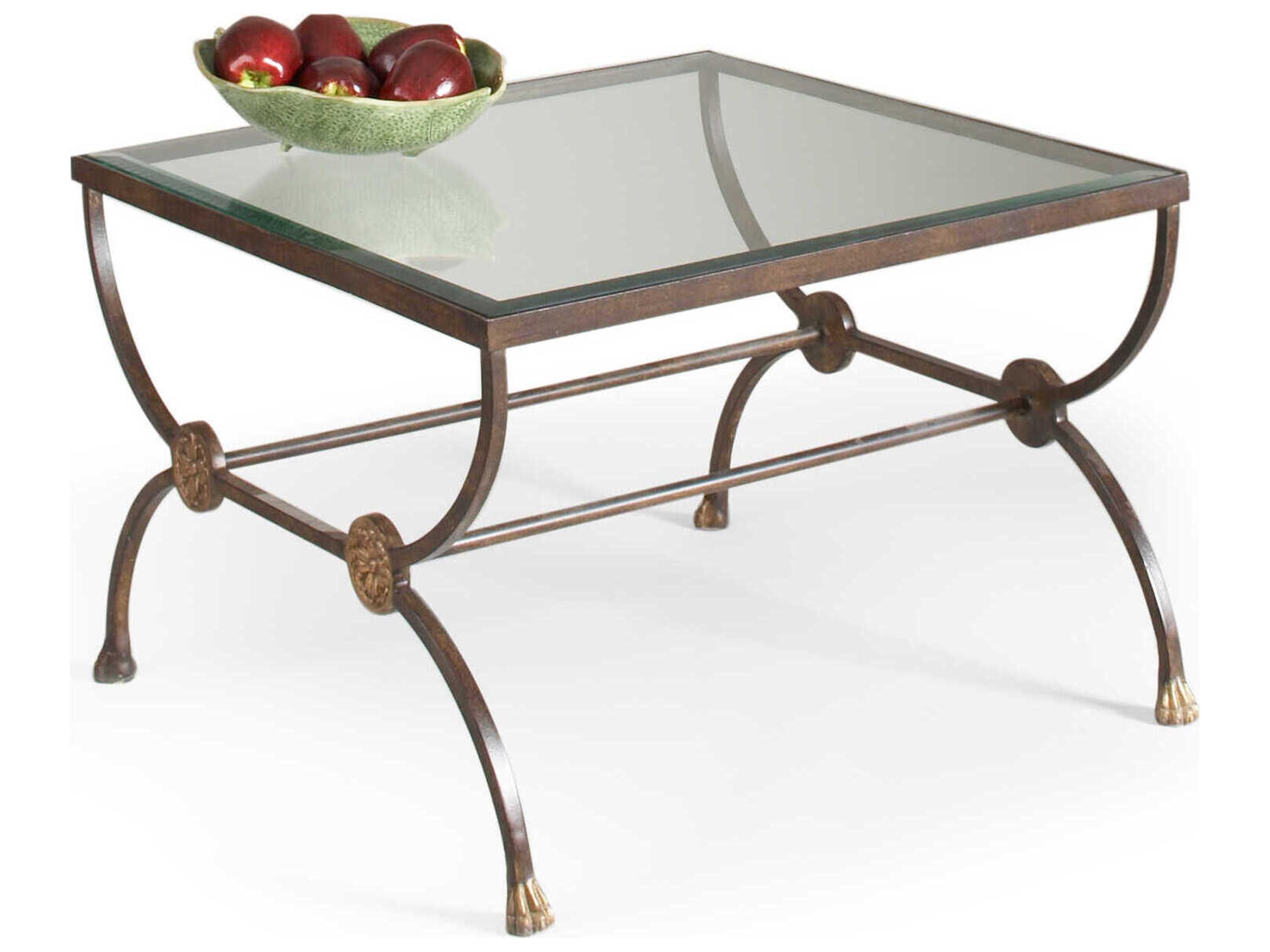 Chelsea House Square Glass Brown Coffee Table