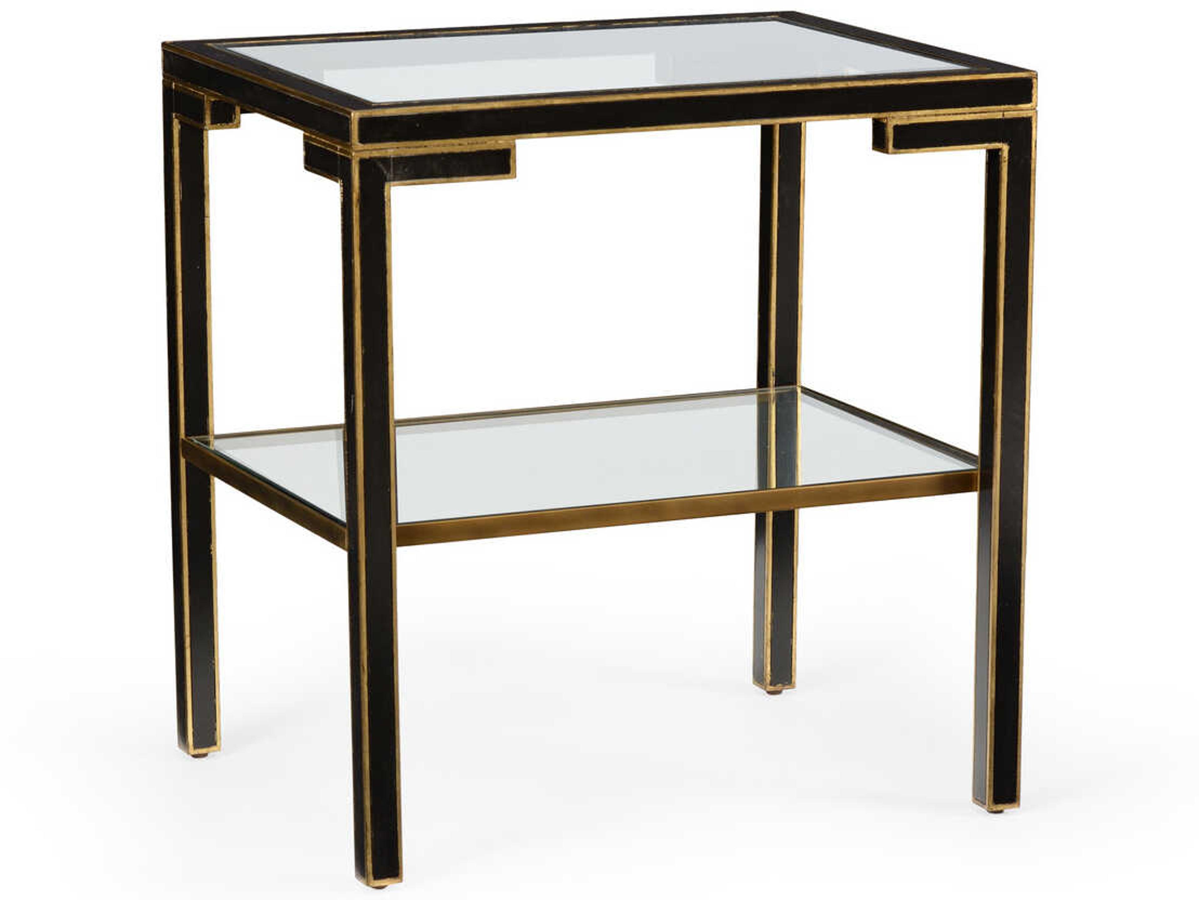 Chelsea House Rectangular Glass End Table
