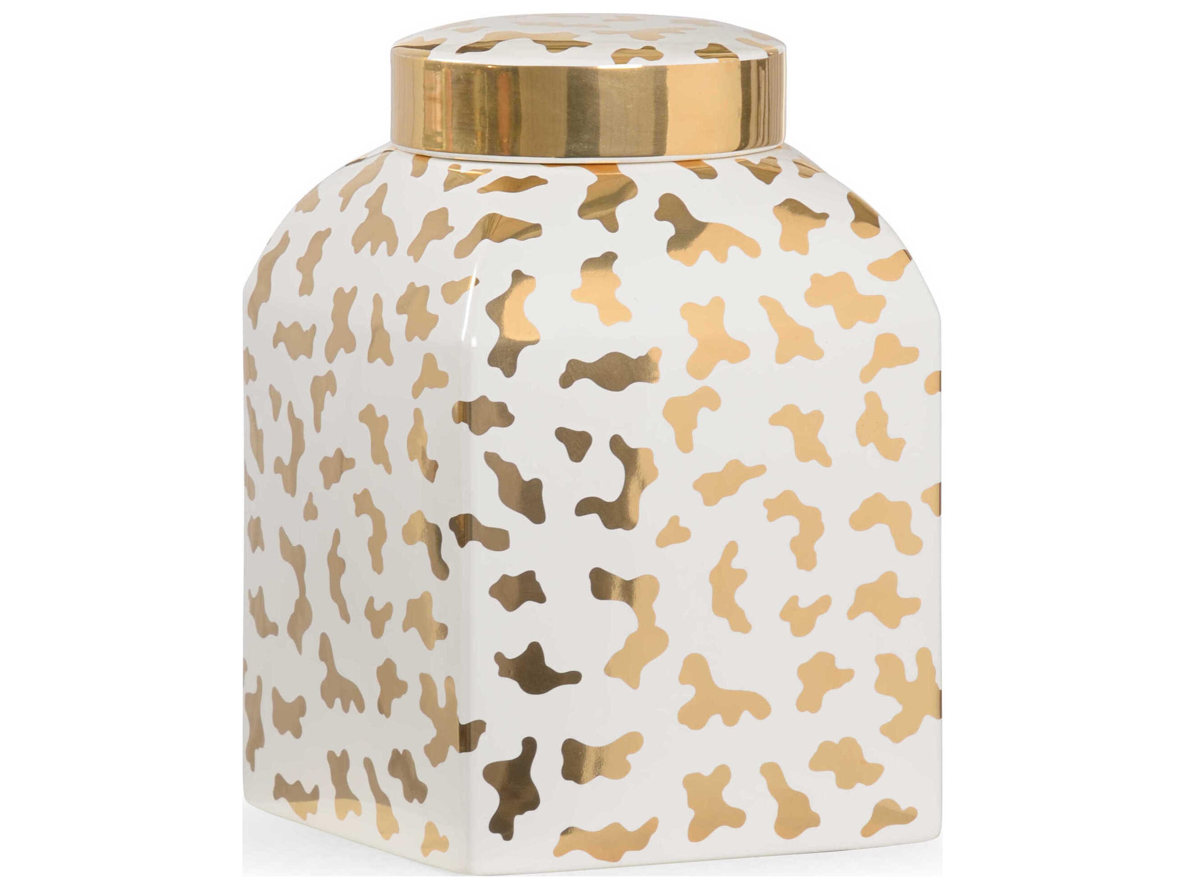 Chelsea House Shayla Copas Jungle Ginger Jar - White