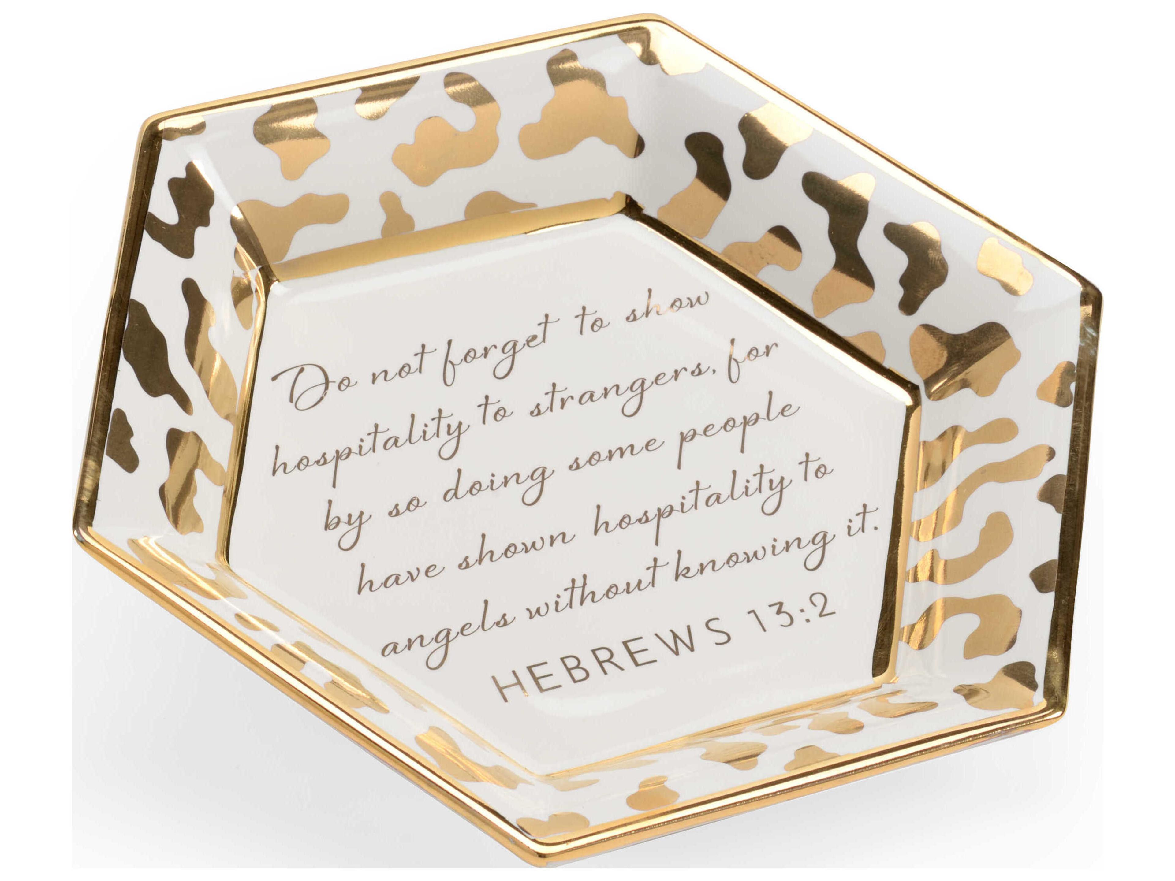 Chelsea House Shayla Copas Honeycomb Jungle Verse Plate - White