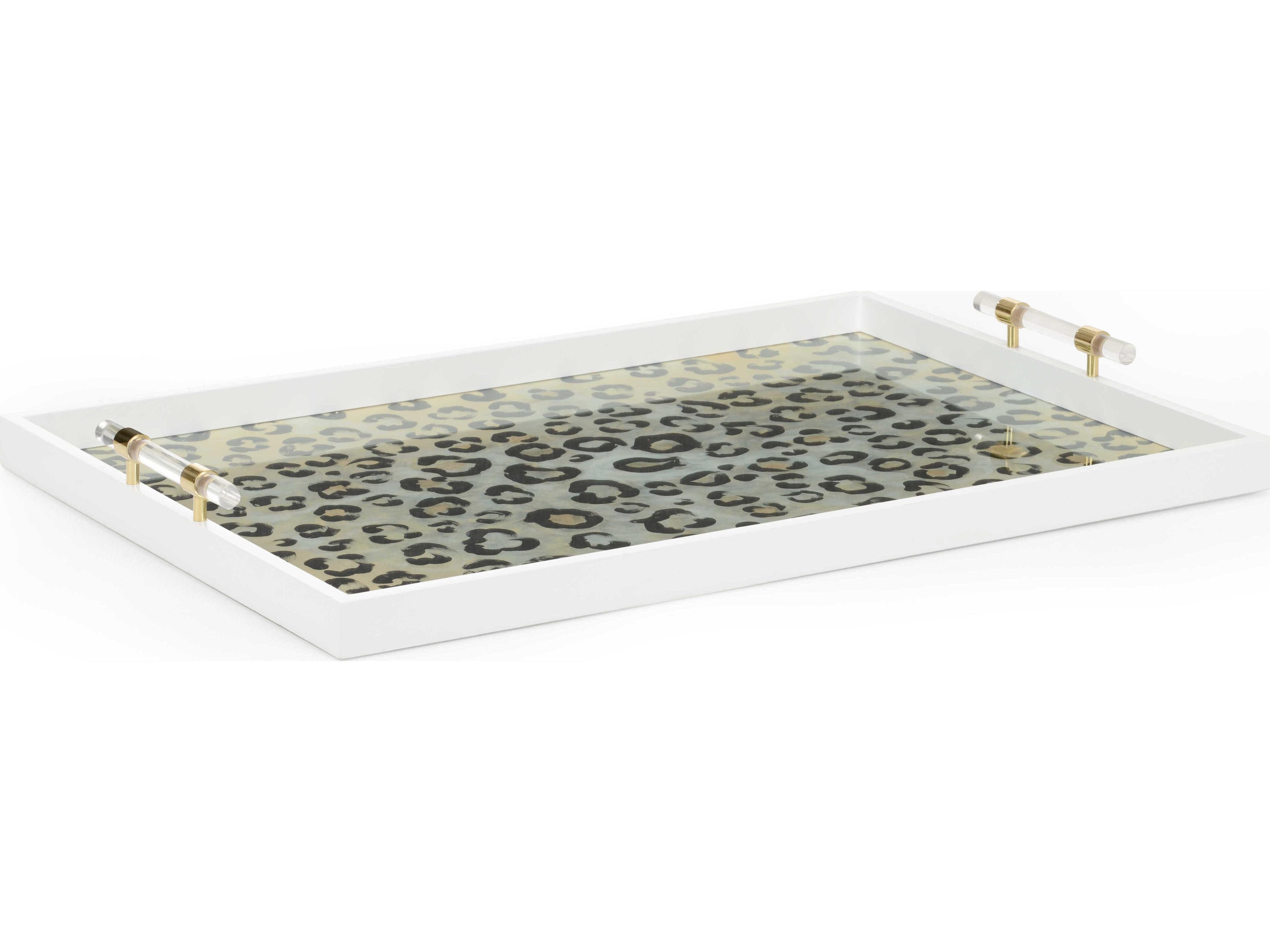 Chelsea House Elaine Burge Leopard Patterned Tray
