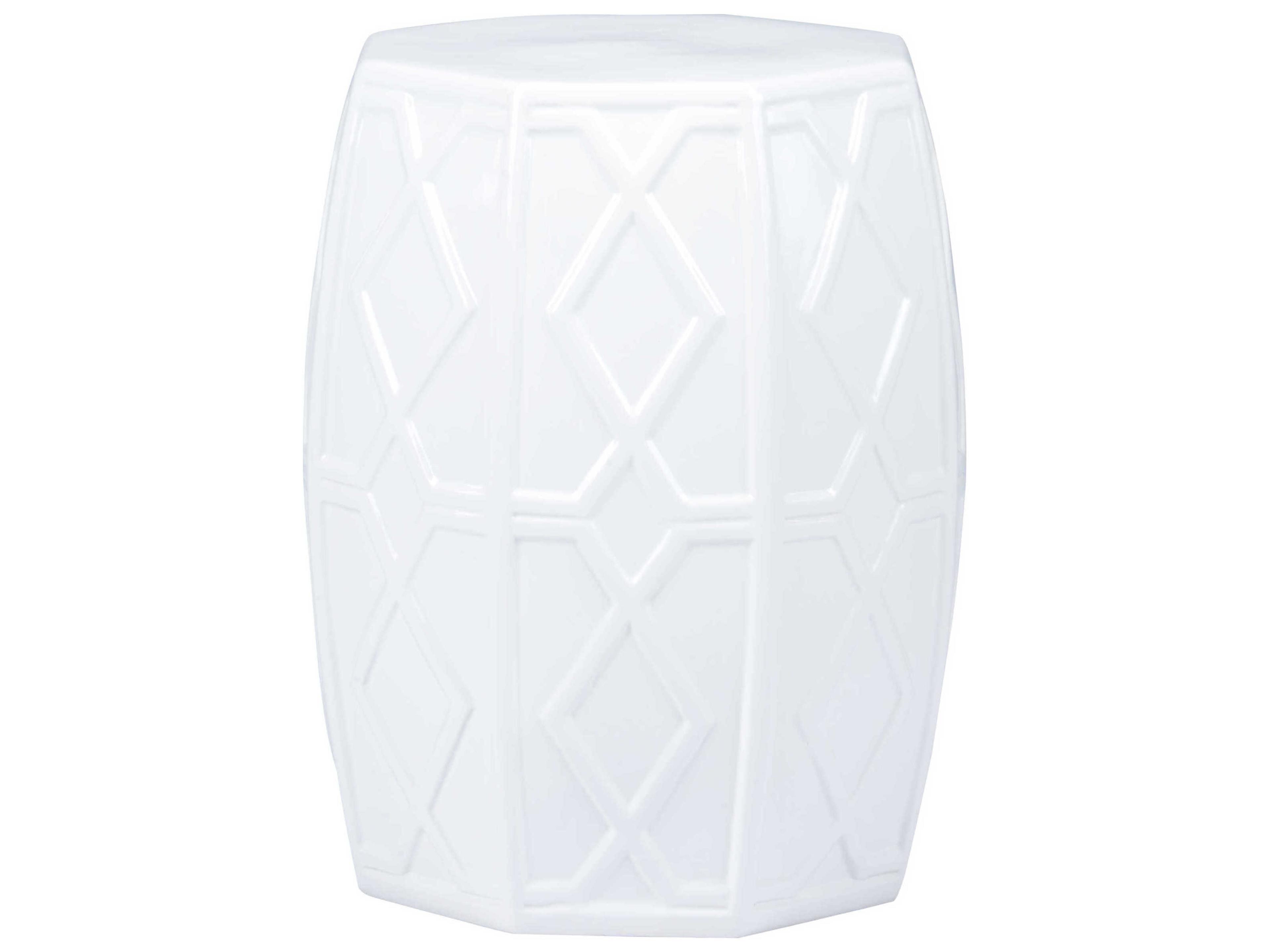 Chelsea House Shayla Copas White Accent Stool