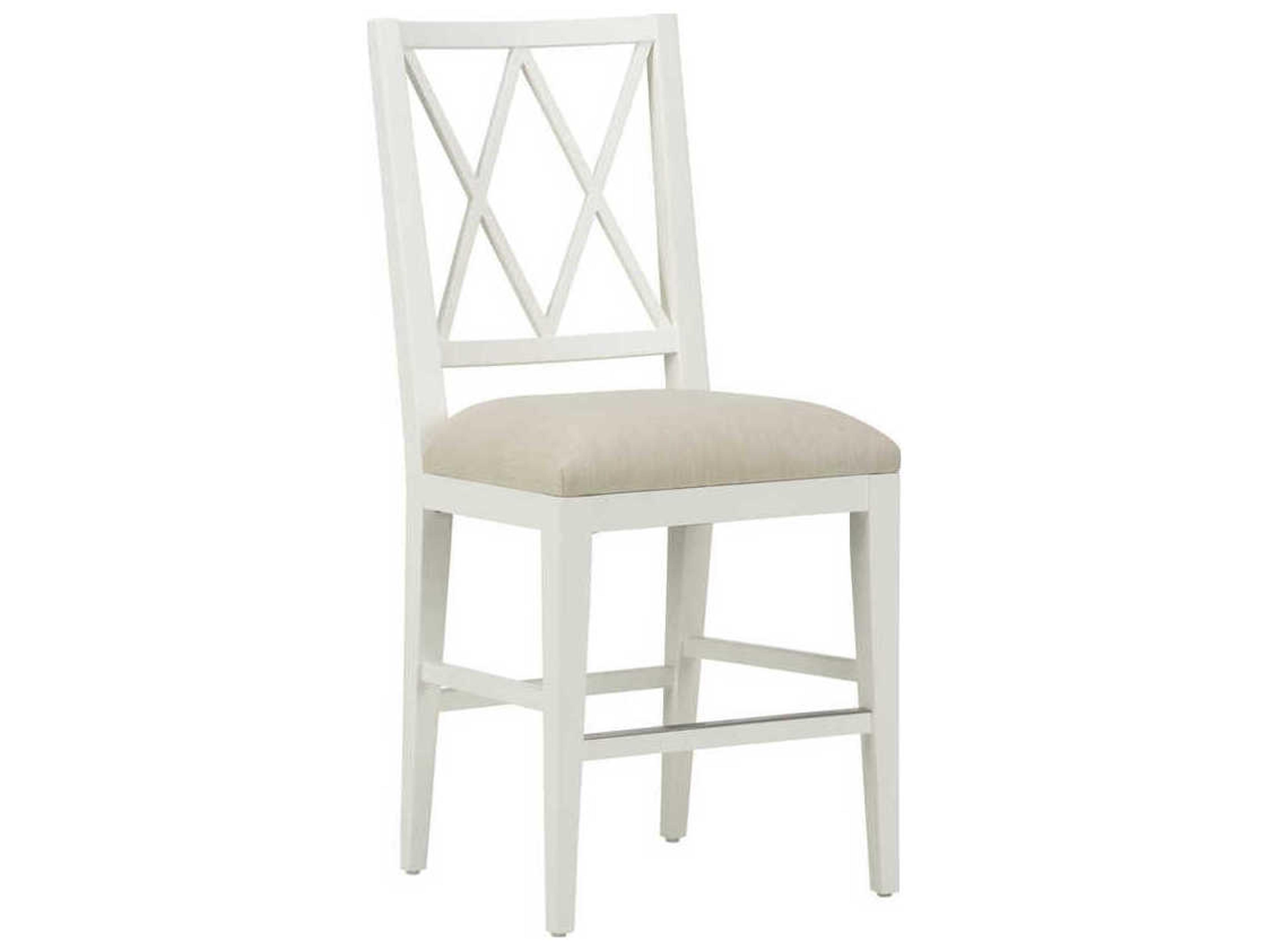 Chelsea House Austin White Beige Upholstered Counter Stool