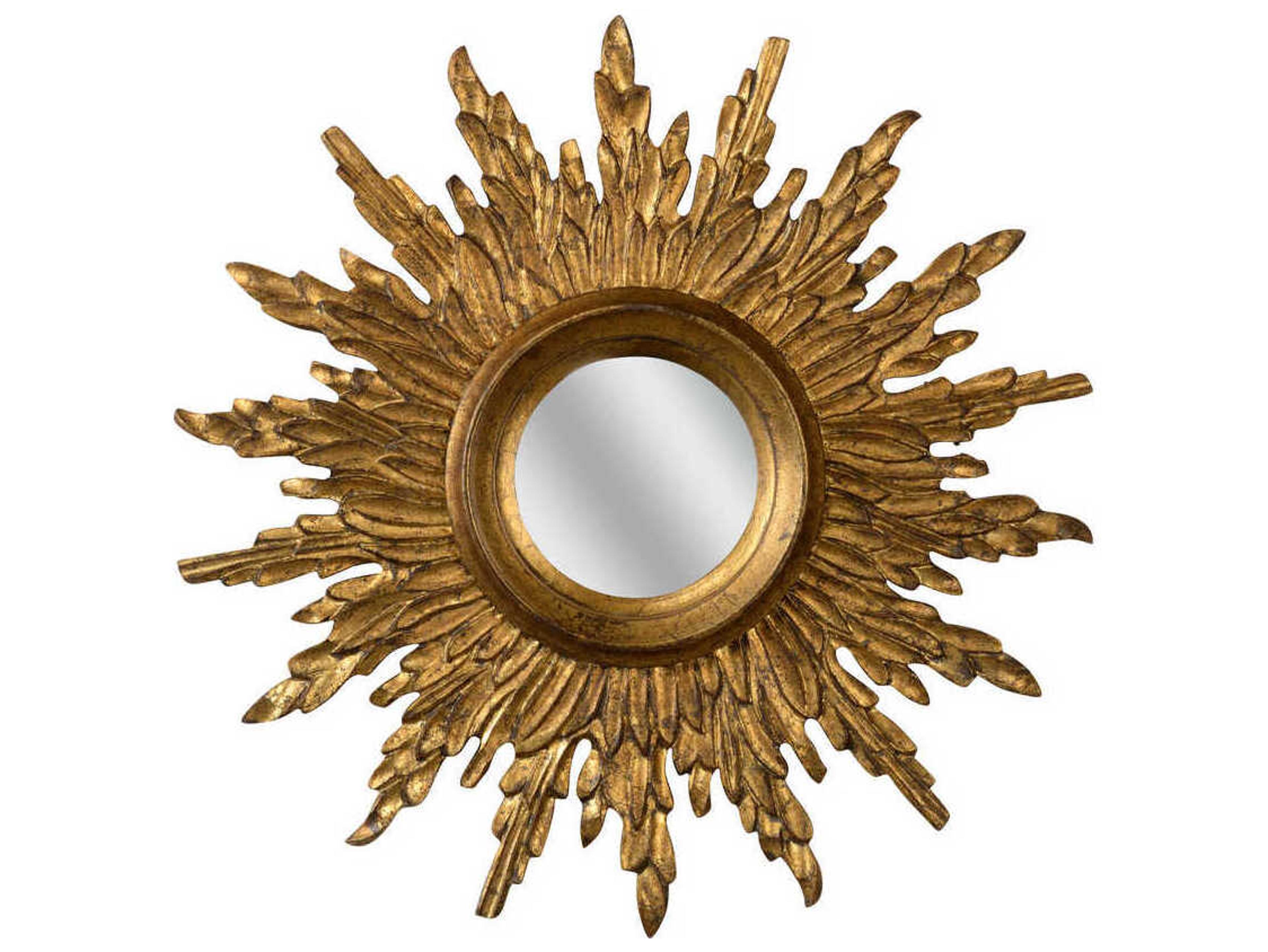 Chelsea House Sunbeam Antique Gold Sunburst Wall Mirror