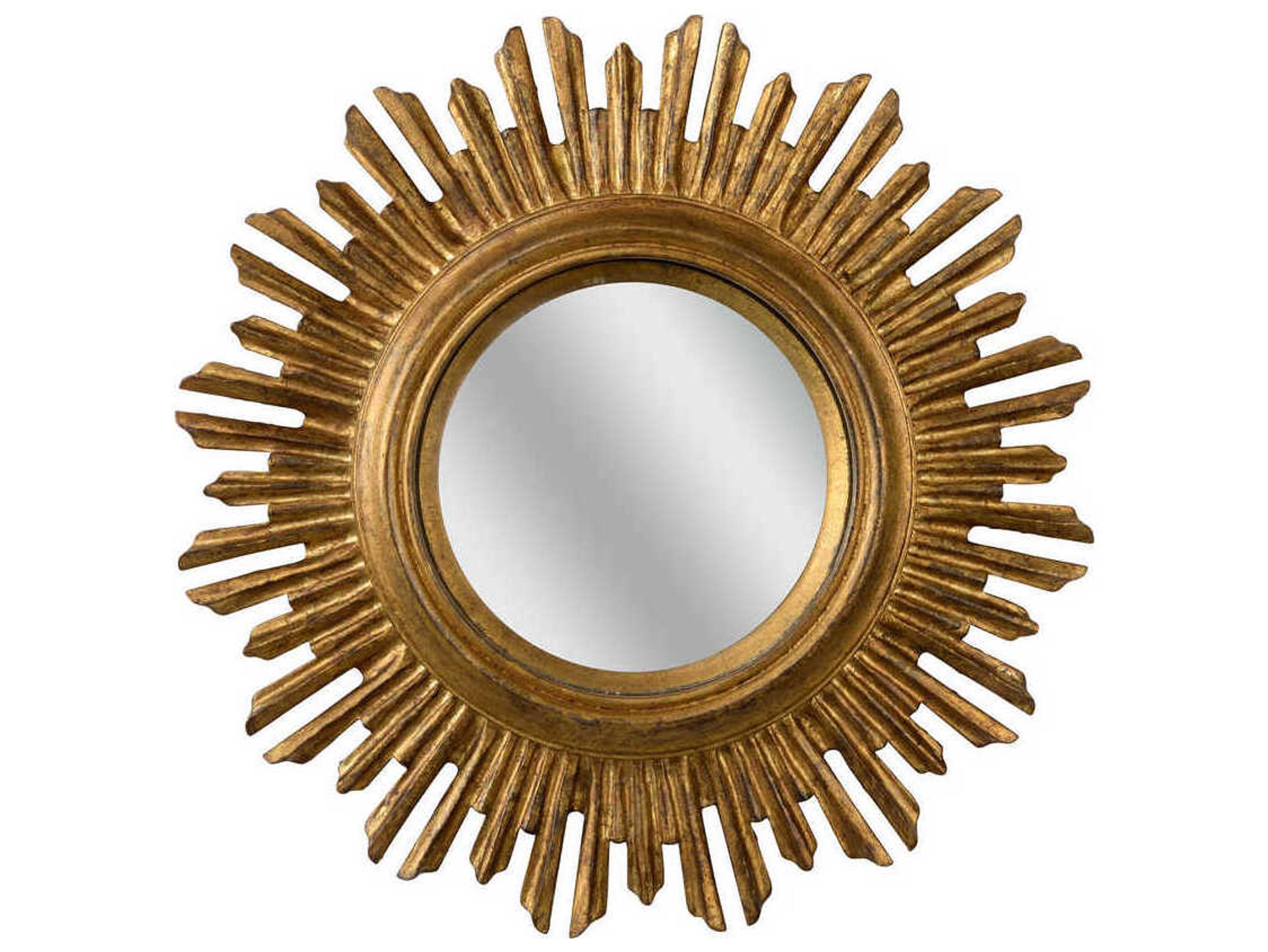 Chelsea House Lumiance Antique Gold Sunburst Wall Mirror