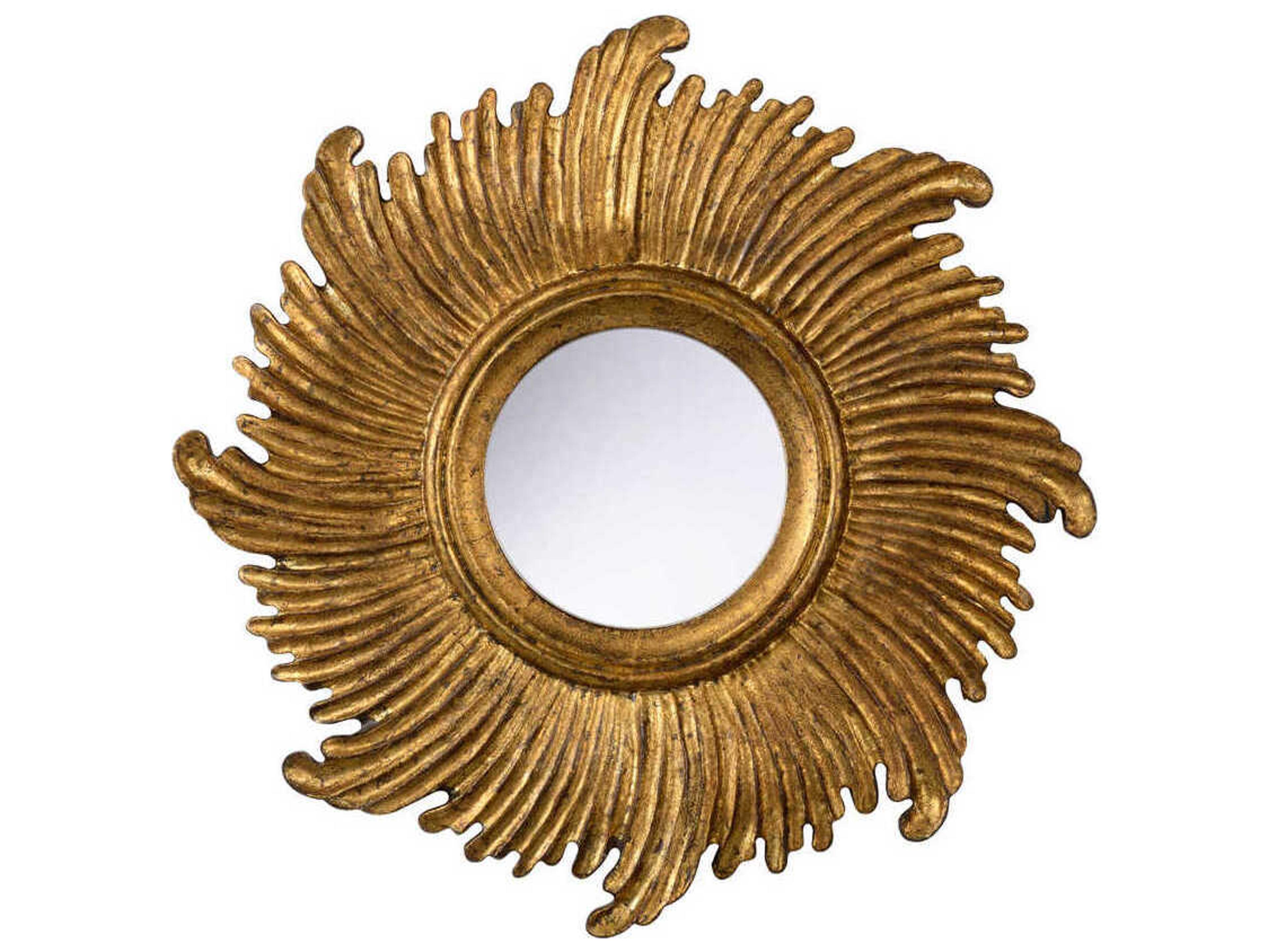 Chelsea House Daybreak Antique Gold Sunburst Wall Mirror