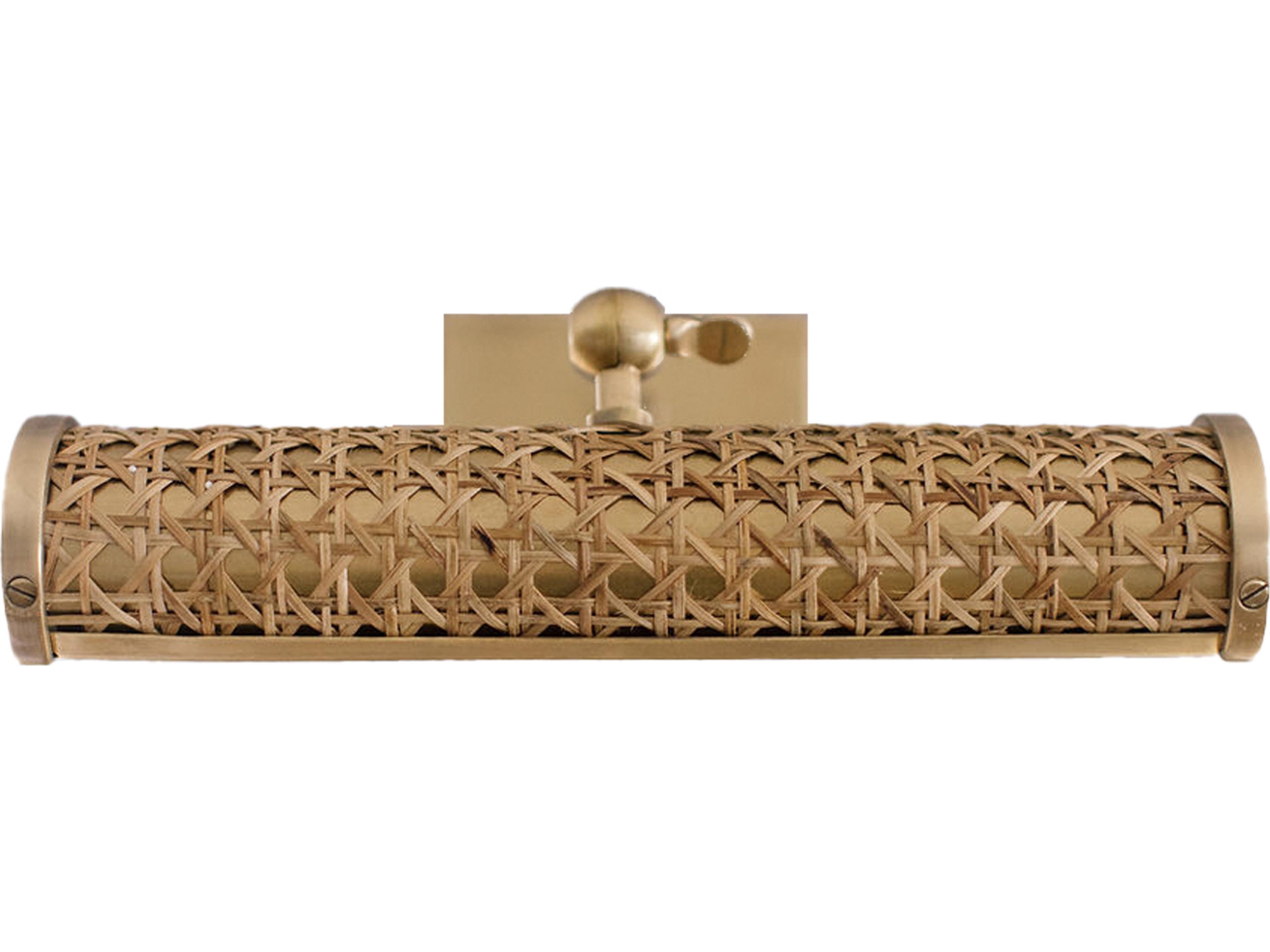 Chelsea House Amanda Lindroth Wicker And Brass Wall Sconce