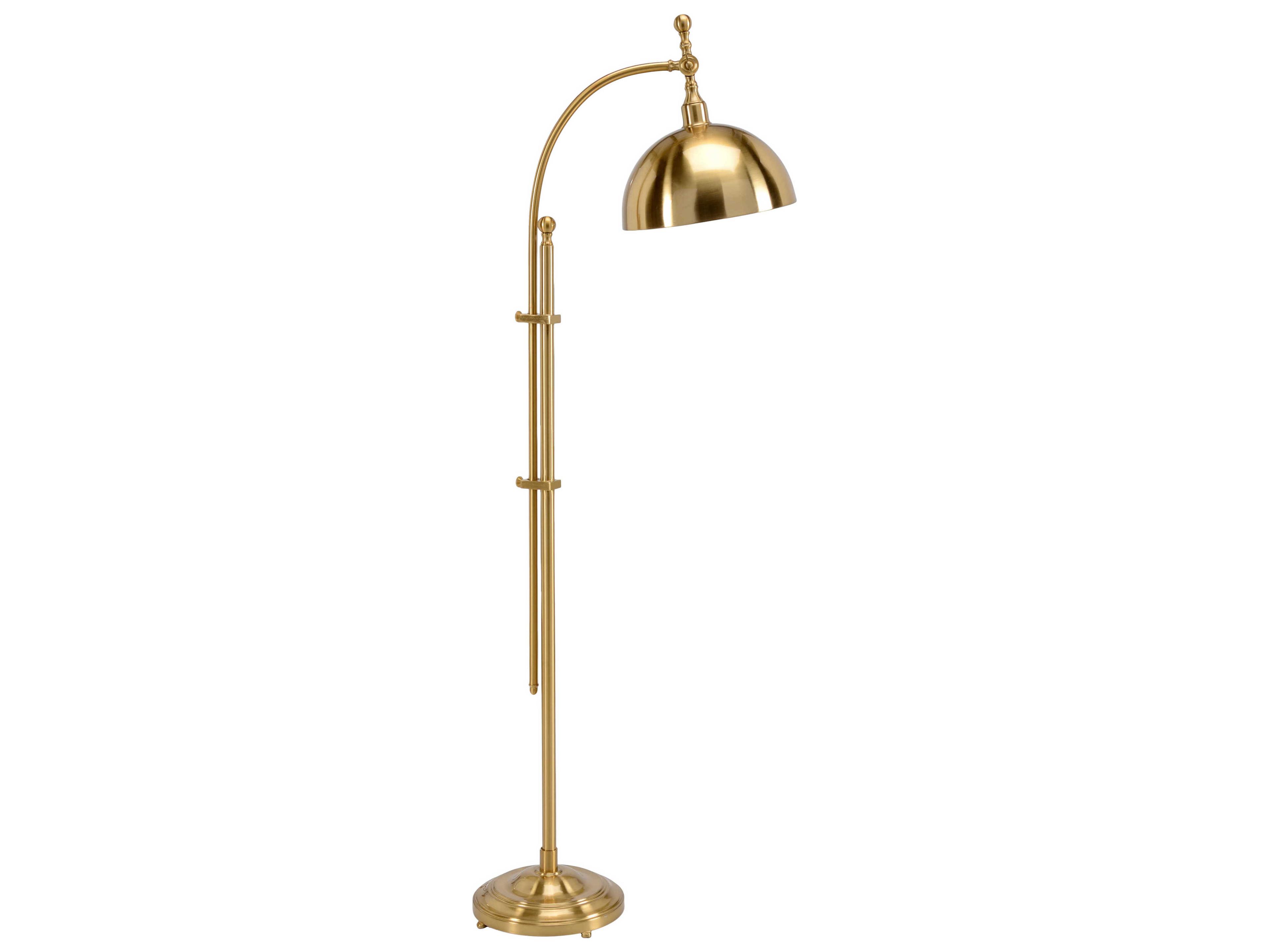 Chelsea House Lisa Kahn Berlin Gold Brass Floor Lamp