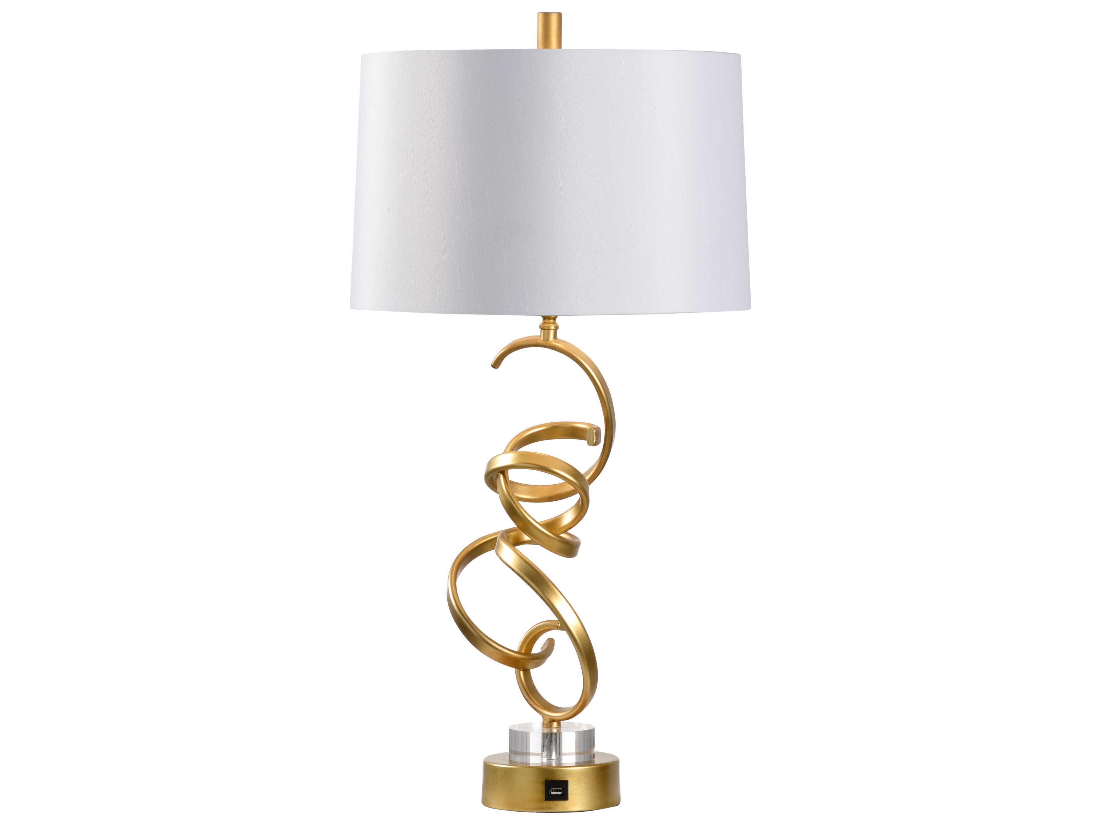 Chelsea House Swirl Gold Table Lamp