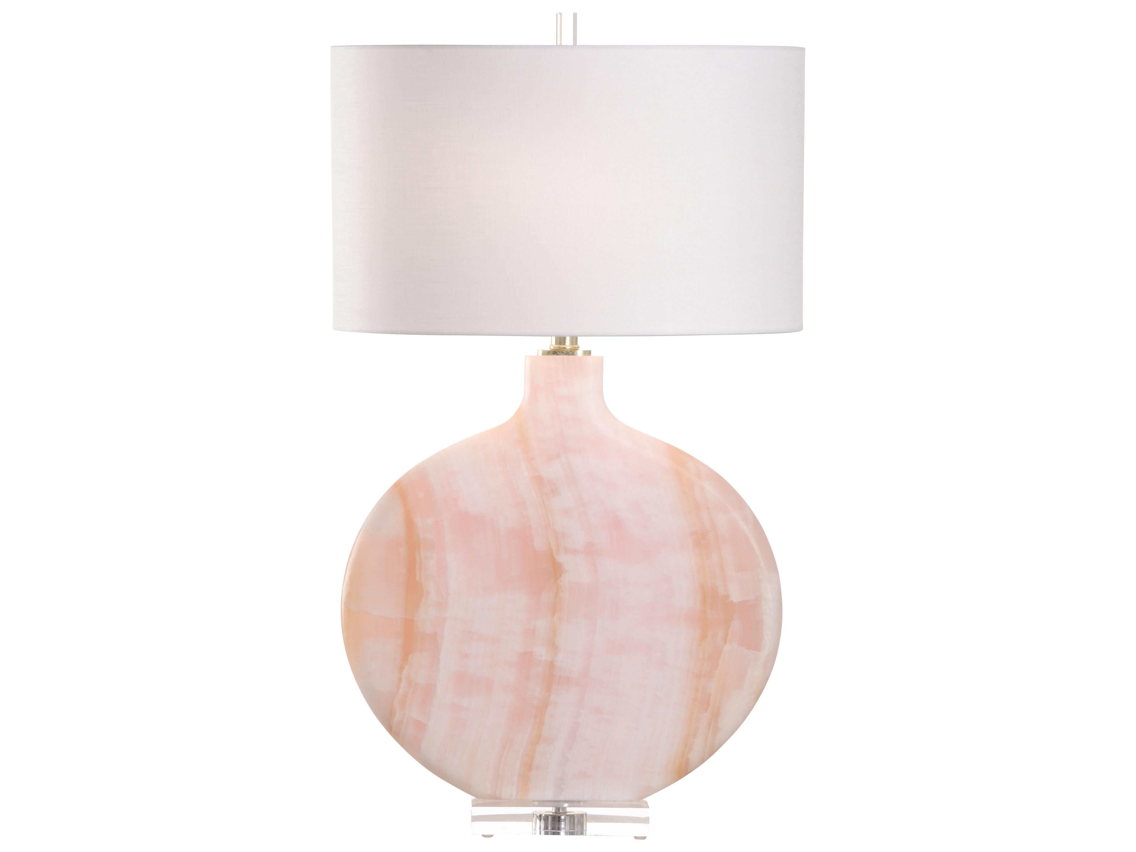 Chelsea House Shayla Copas Pink White Cream Buffet Lamp