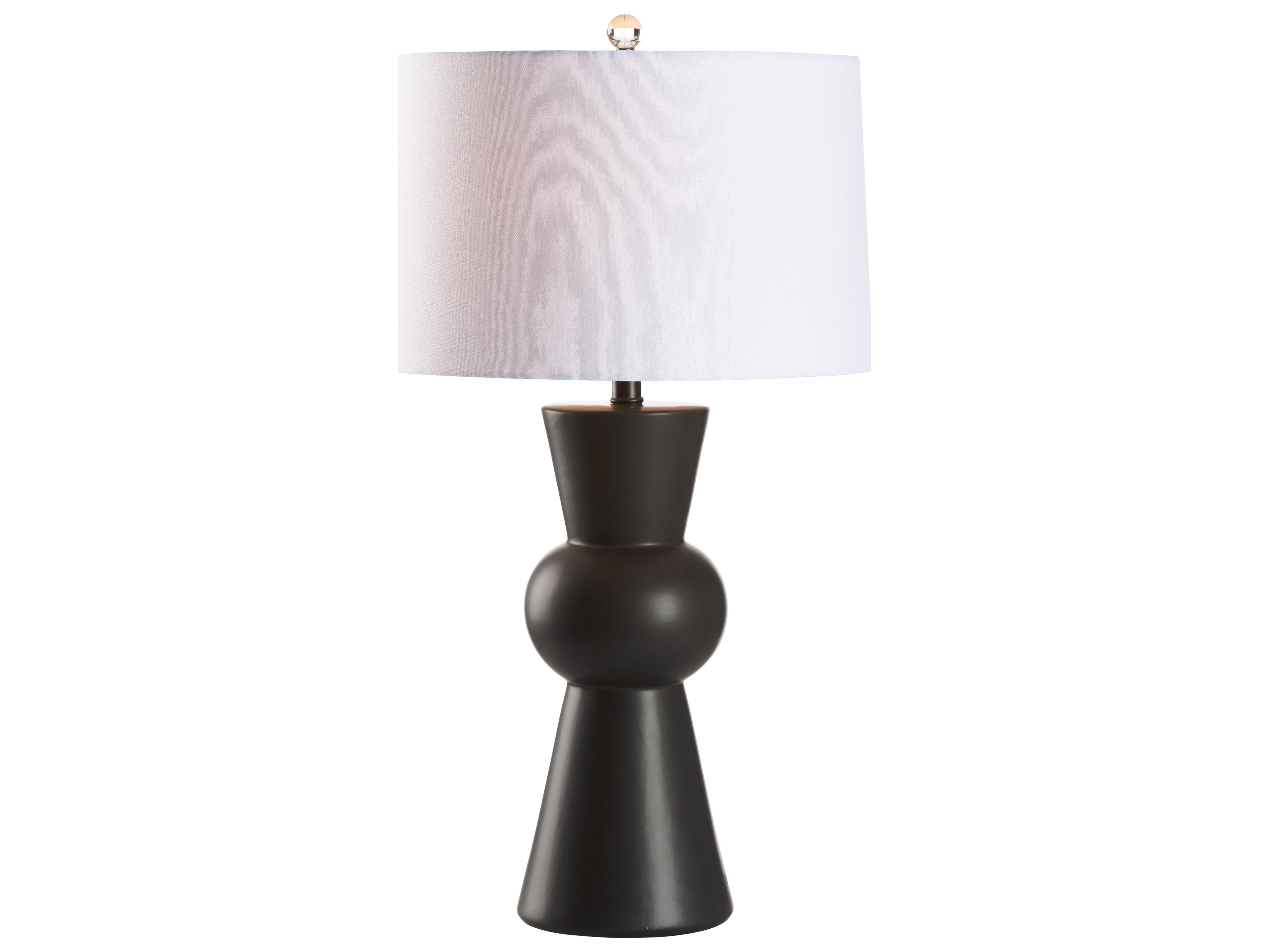 Chelsea House Town Square Black Glaze Table Lamp
