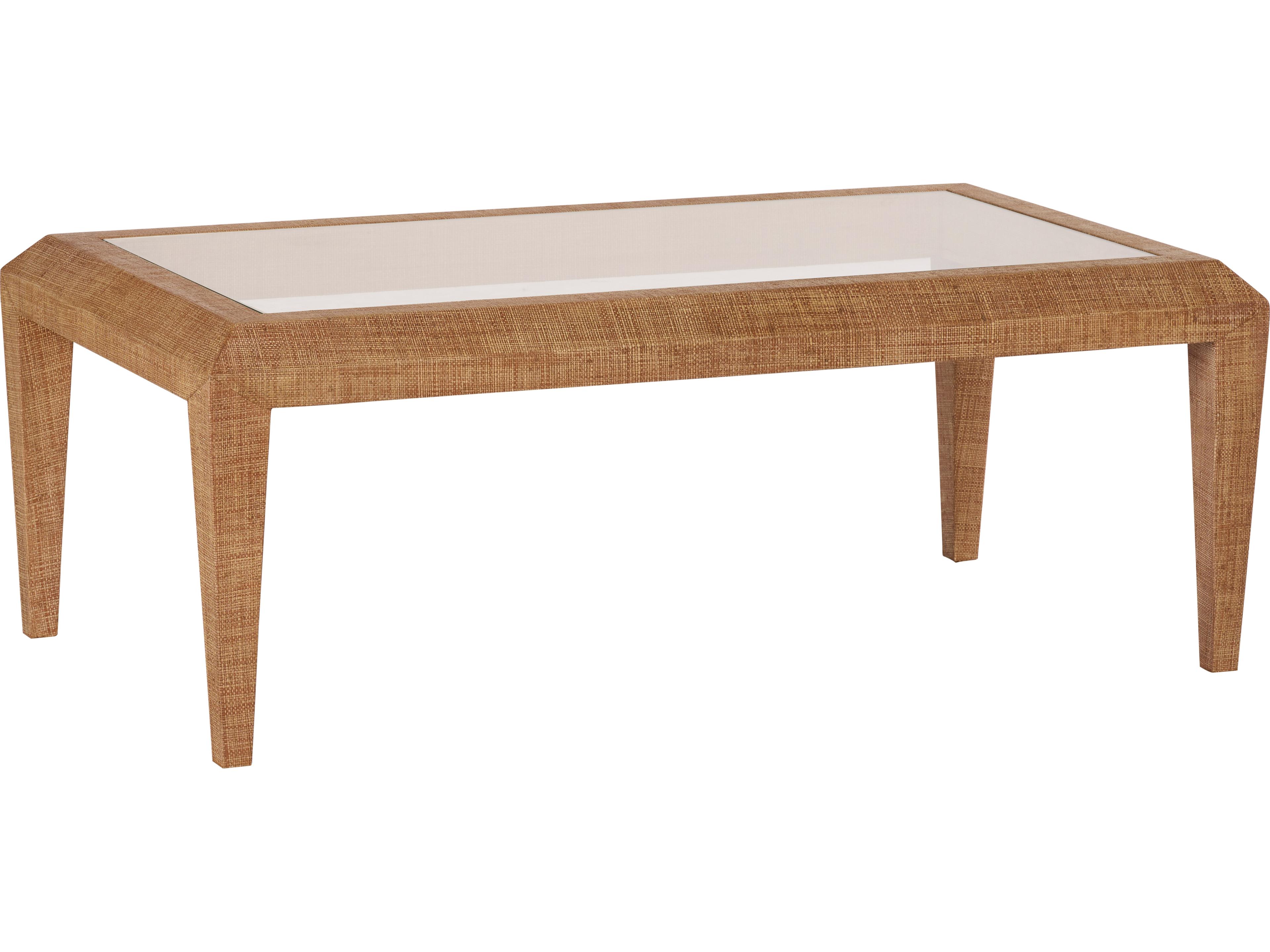 Chelsea House Rectangular Glass Brown Coffee Table