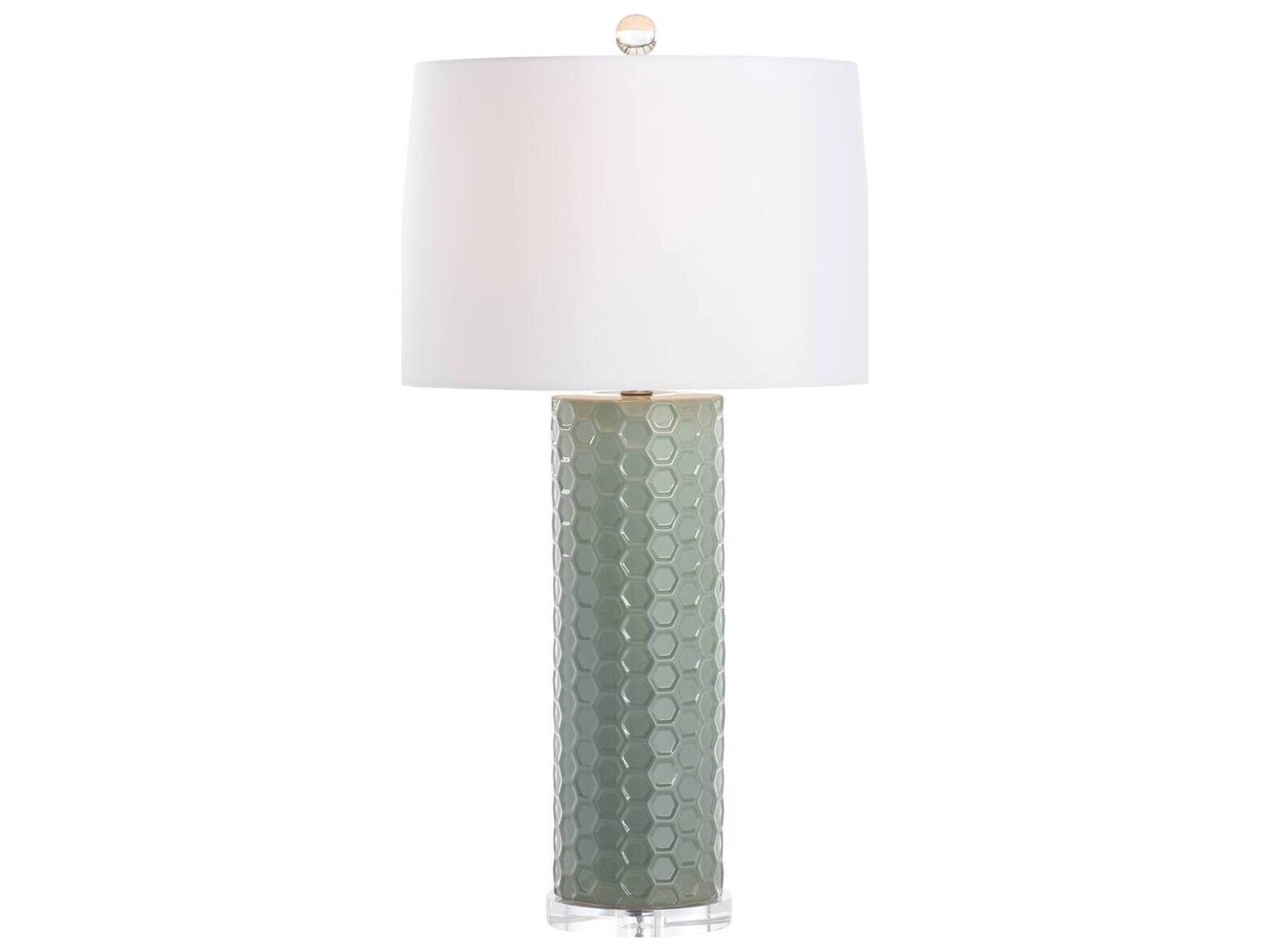 Chelsea House Shayla Copas Green Silk Table Lamp