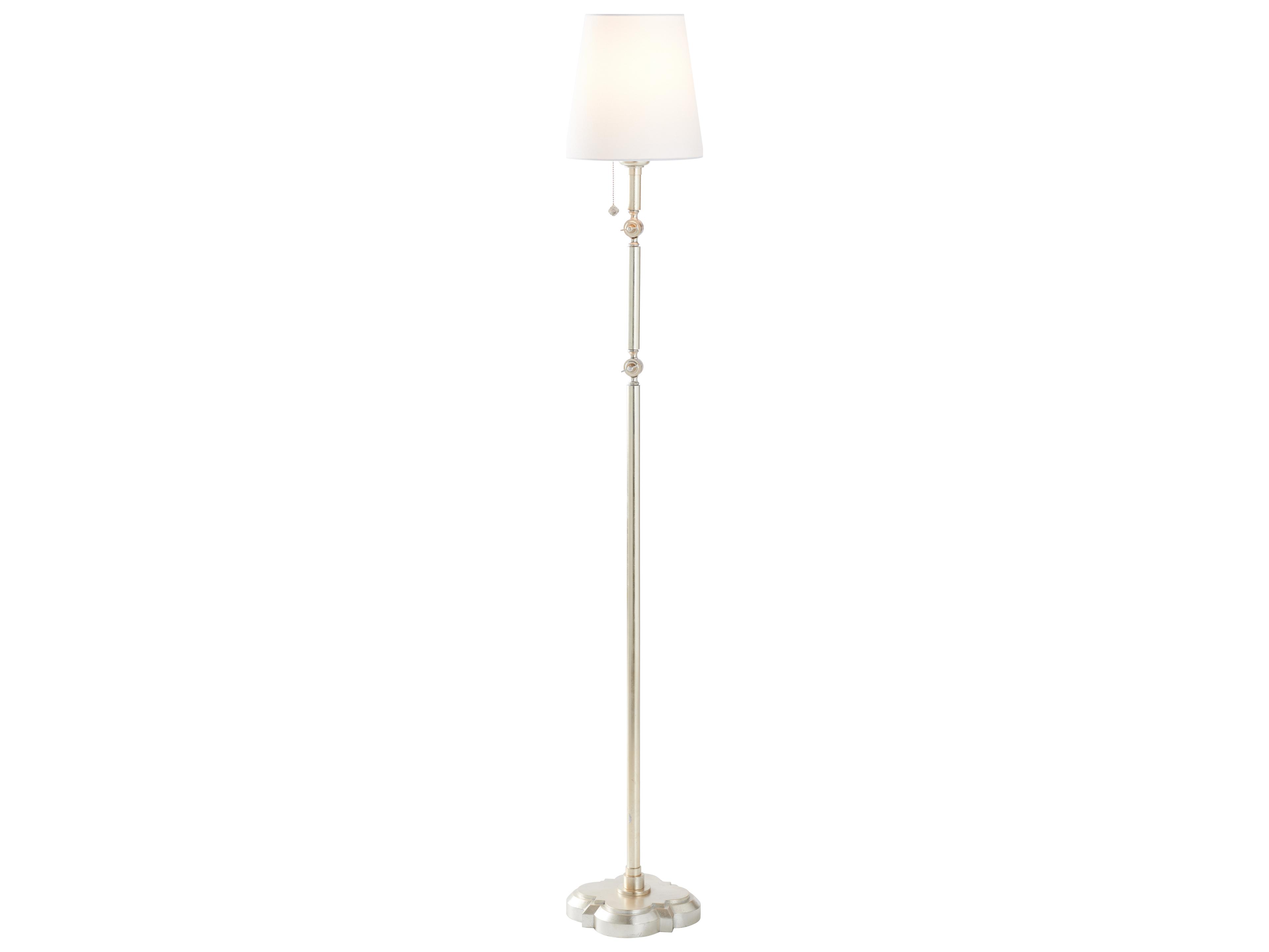 Chelsea House Lisa Kahn Silver Linen Floor Lamp