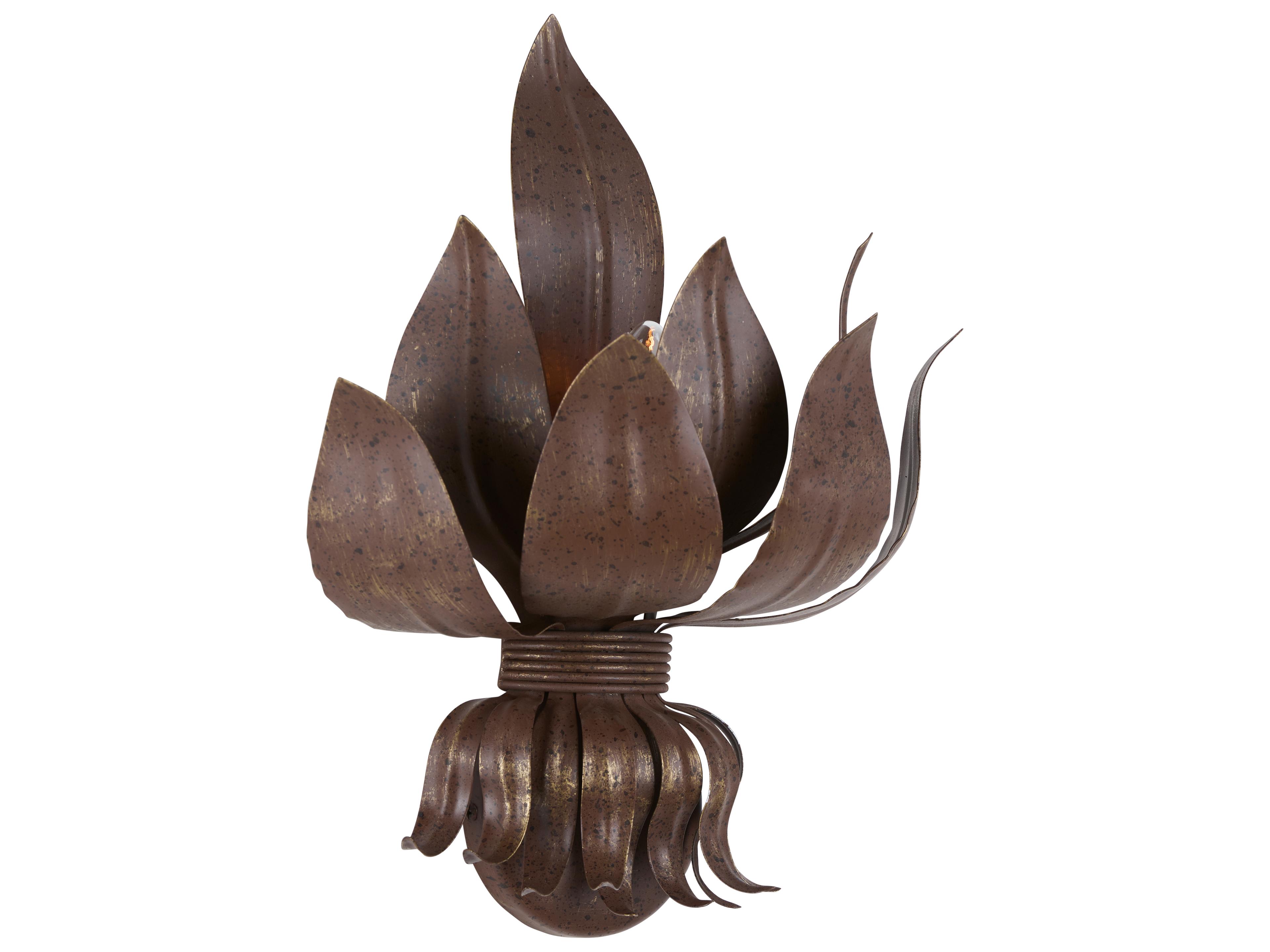 Chelsea House 1-Light Brown Bronze Traditional Wall Sconce
