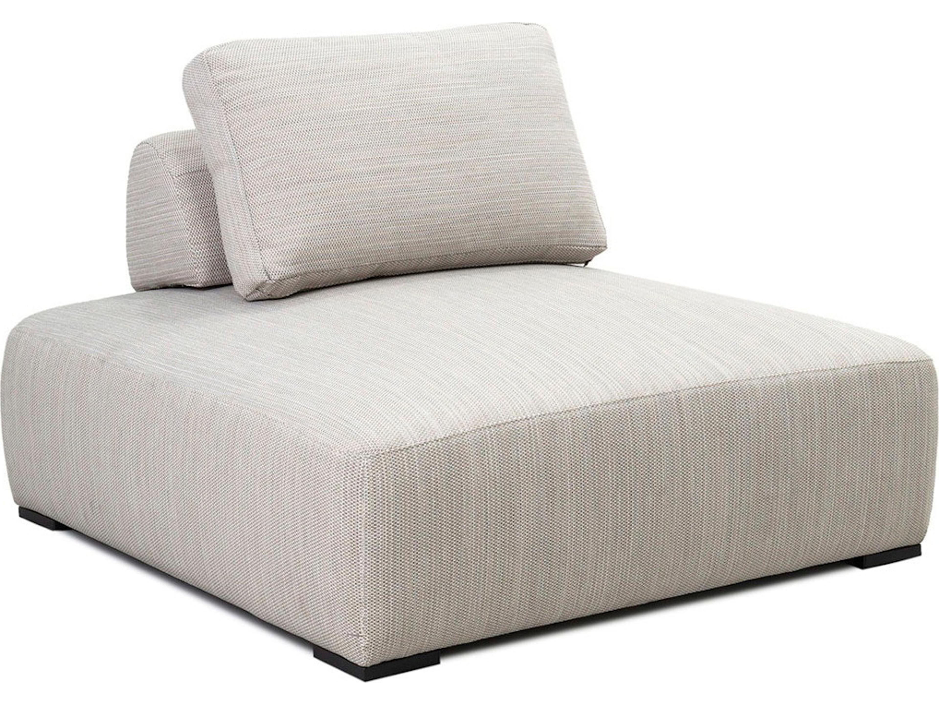 Classic Home Outdoor Nico Light Gray Aluminum Cushion Lounge Chair