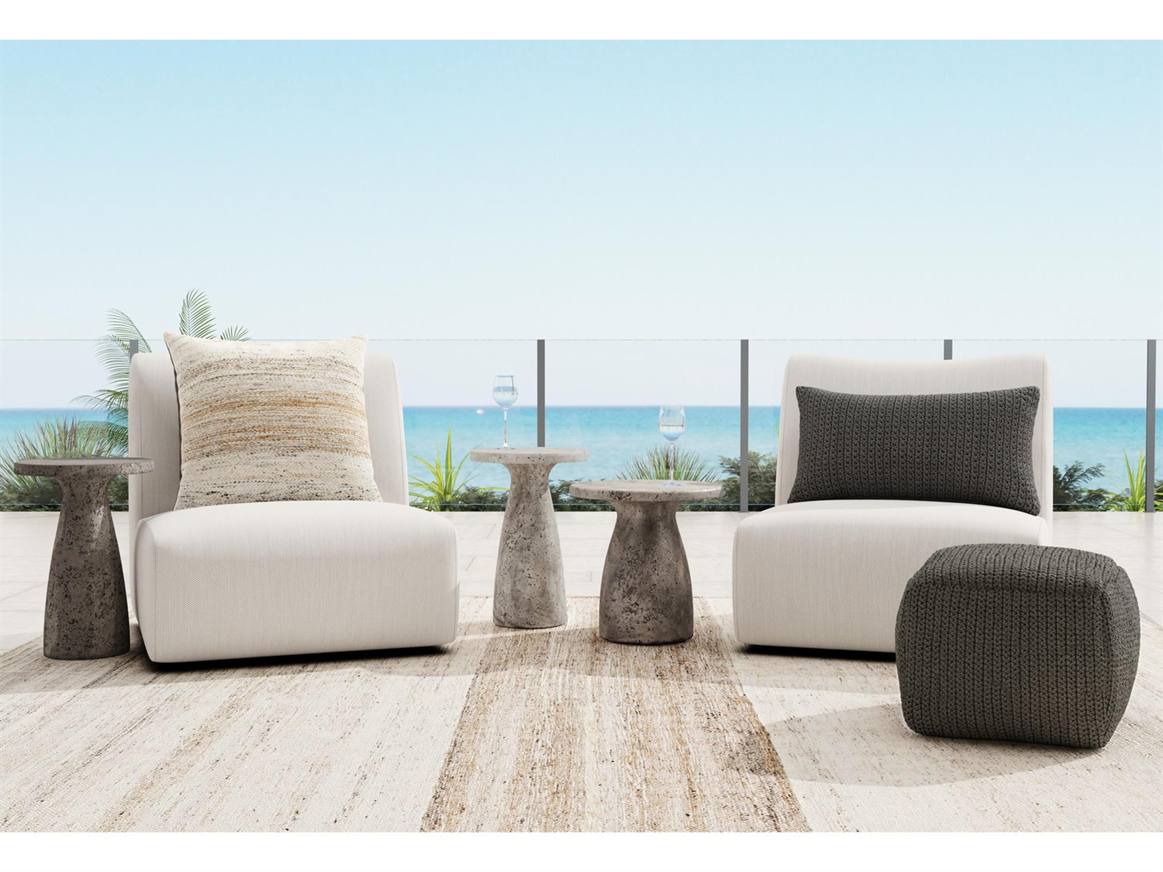 Classic Home Outdoor Atlas Fabric Conversation Patio Lounge Set