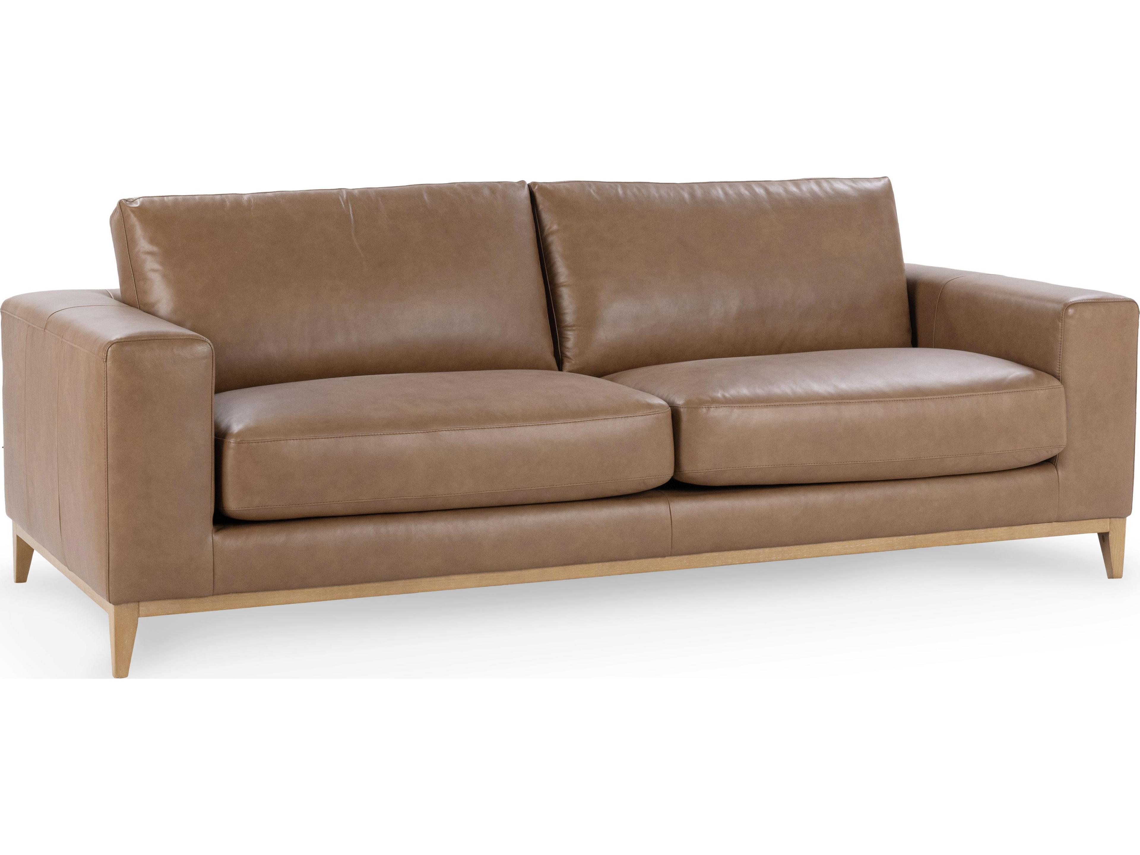 Classic Home Donovan Tan Leather Sofa