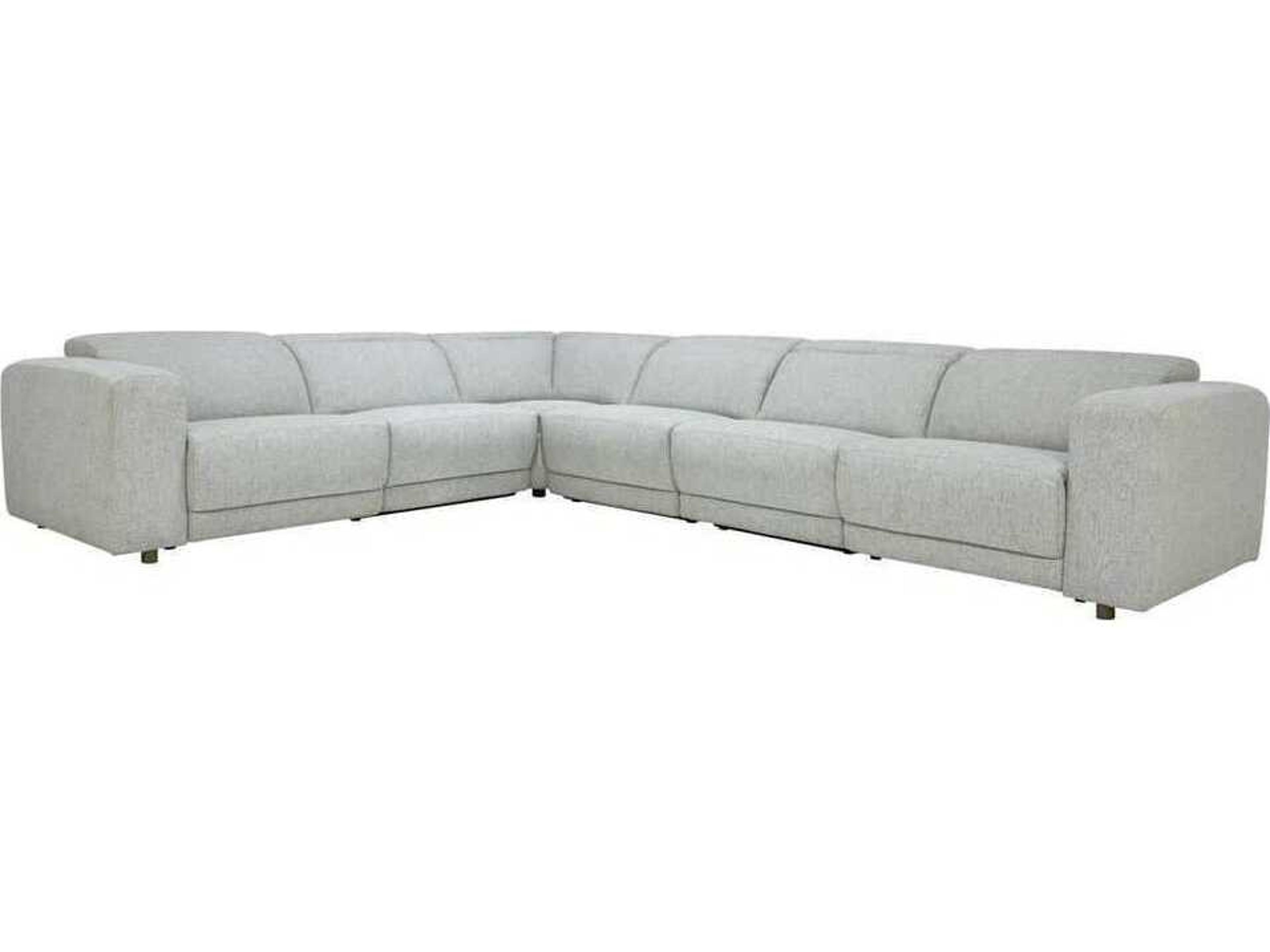 Classic Home Knoxville Gray Upholstered Sectional Sofa