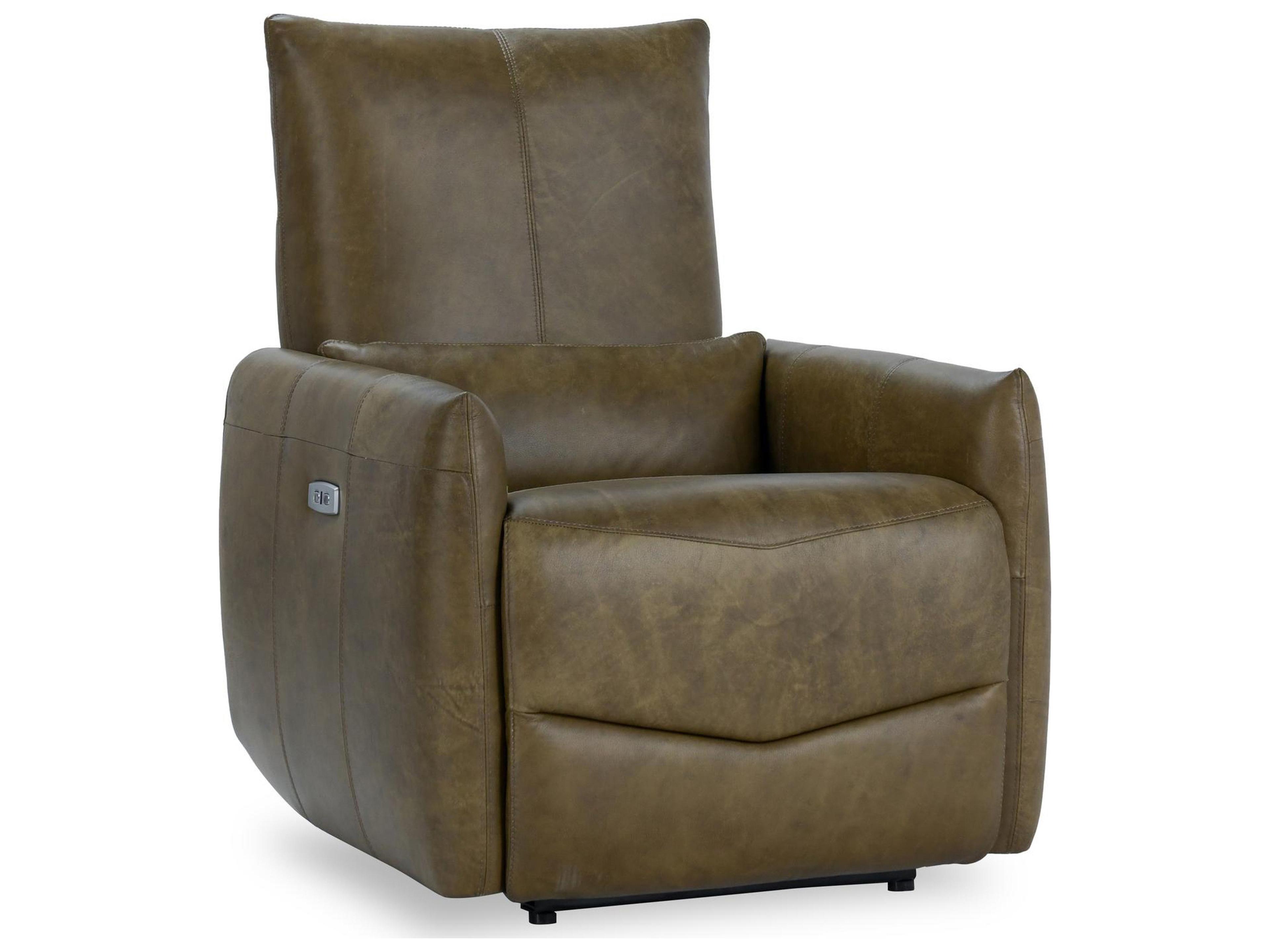 Classic Home Thaya Earth Brown Leather Recliner