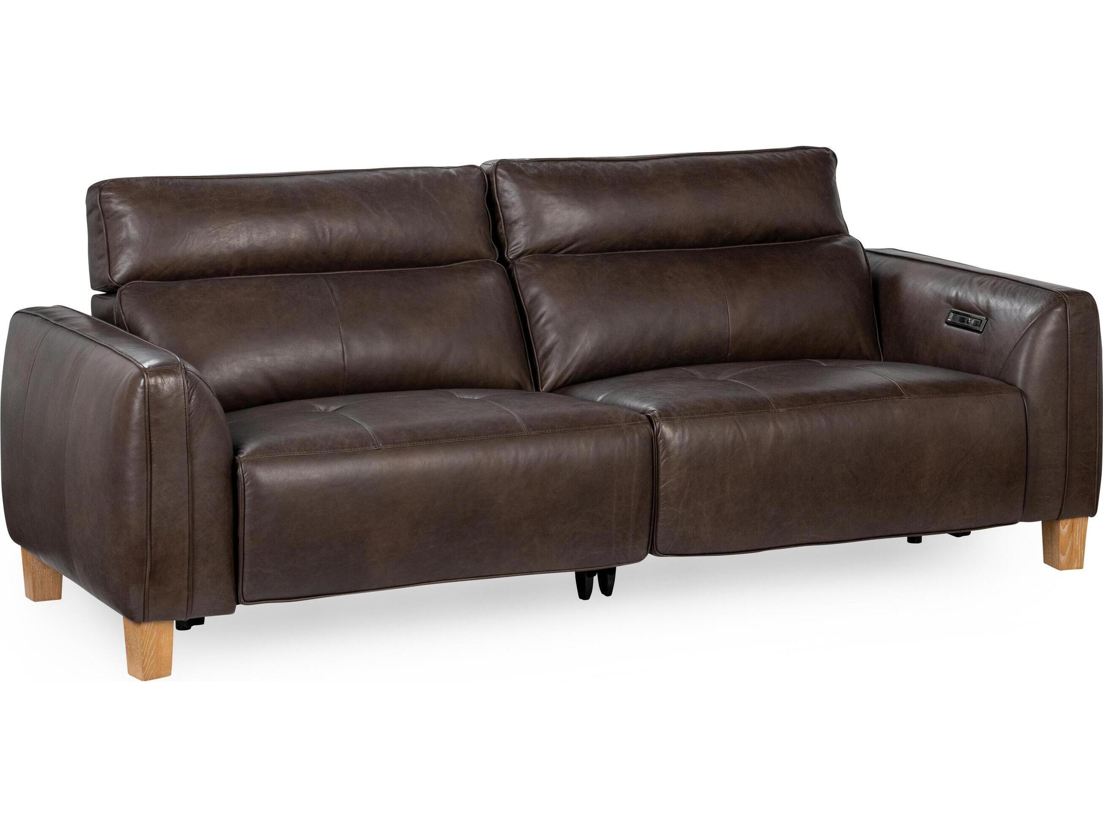 Classic Home Conway Brown Leather Sofa