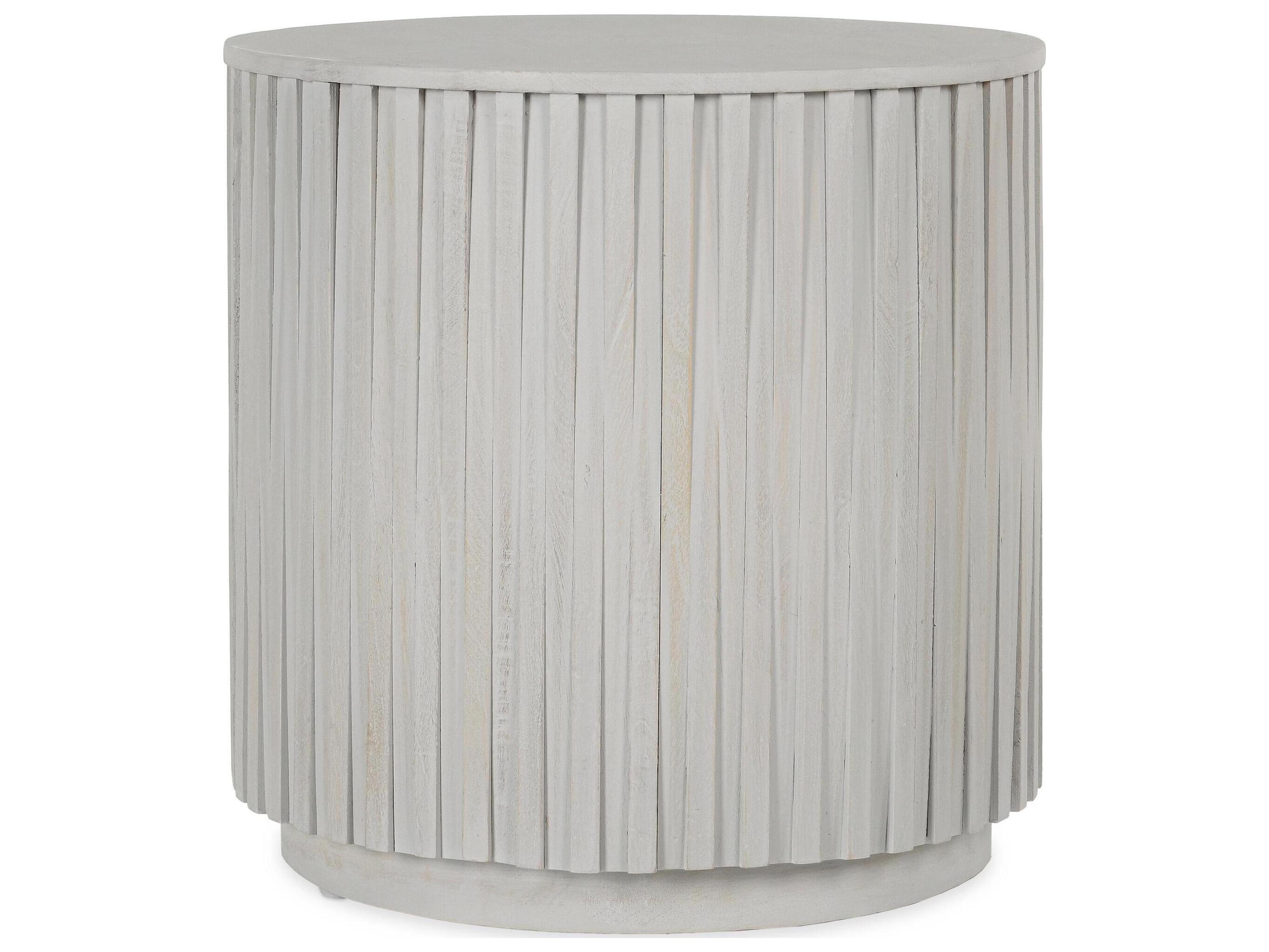 Classic Home Mrytle Round Wood End Table