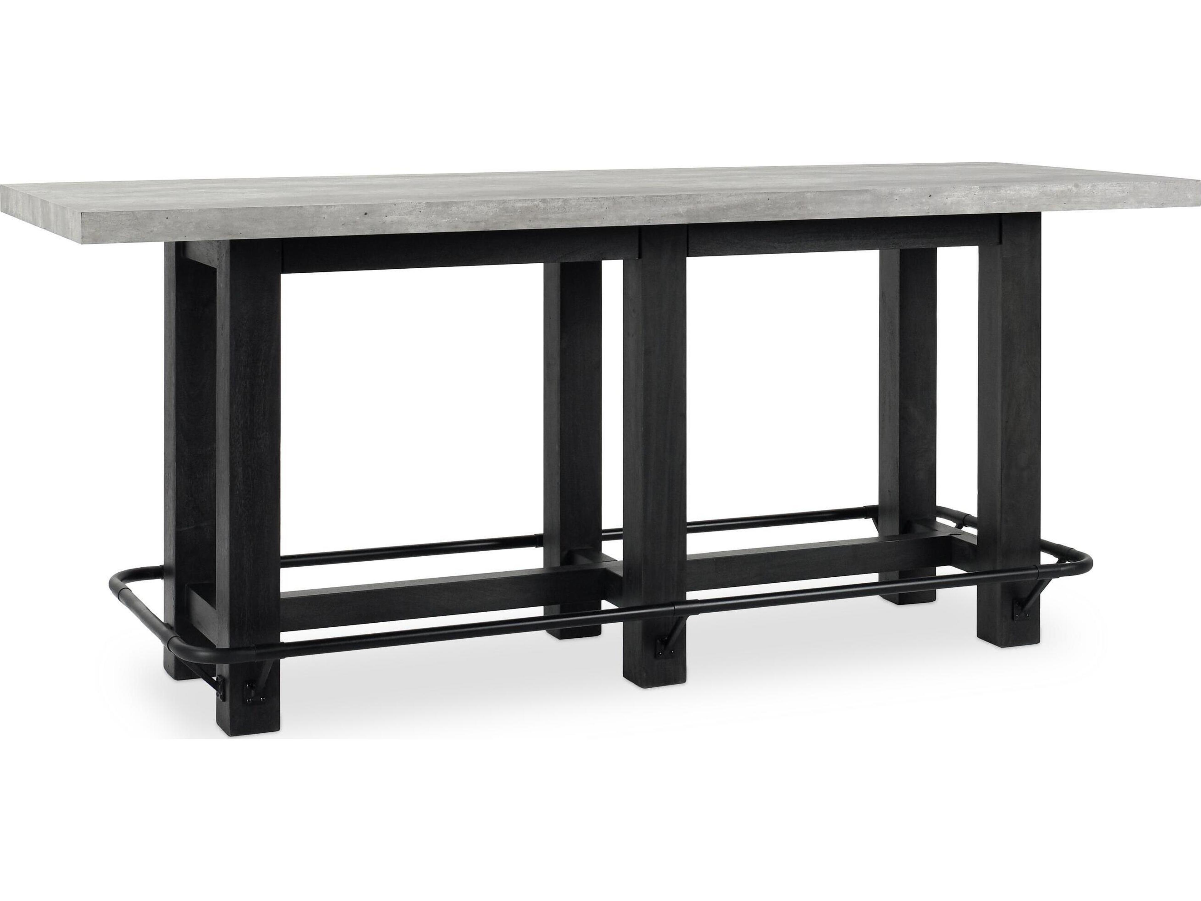 Classic Home Ojai Rectangular Concrete Gray Dining Table