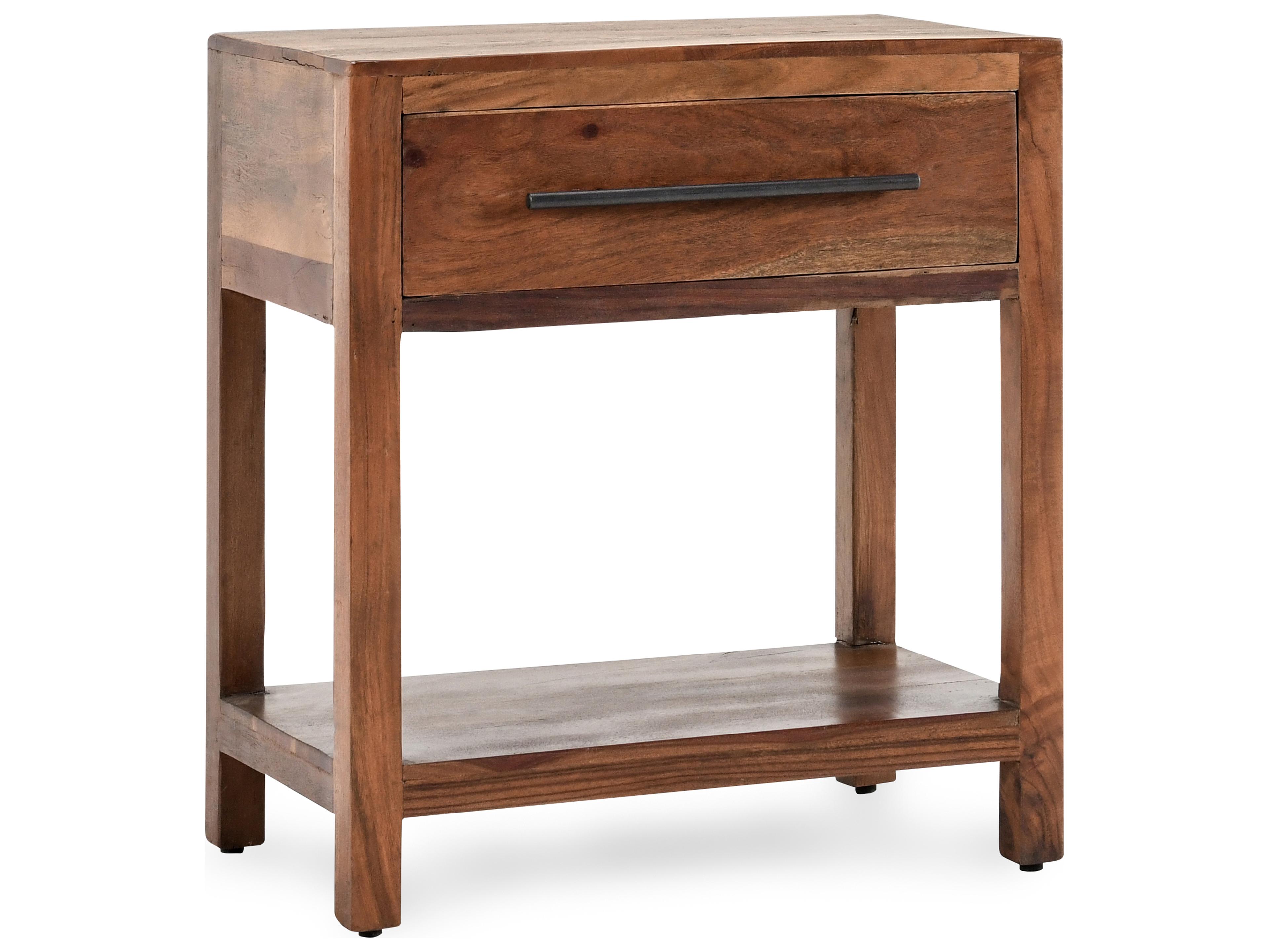 Classic Home Wren Rectangular Wood Natural Brown End Table