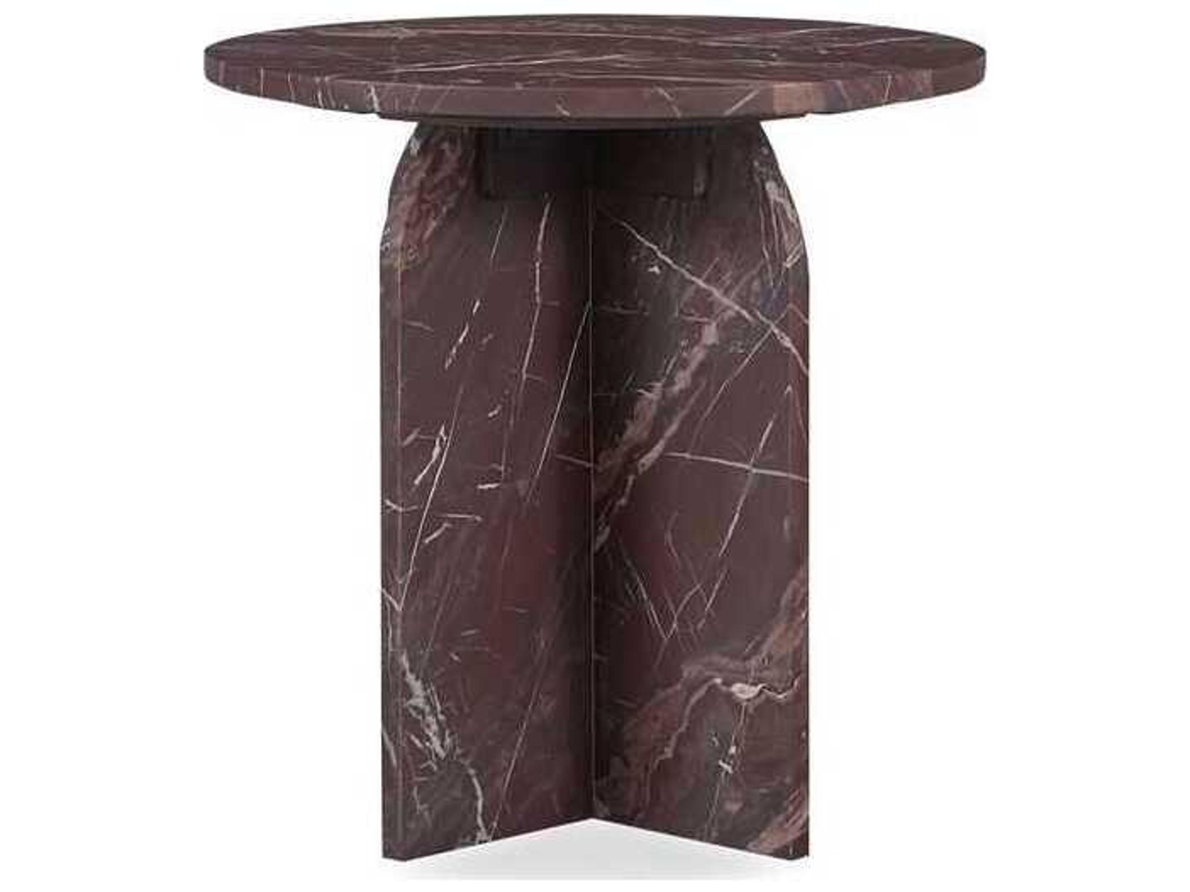 Classic Home Reilly Round Marble End Table