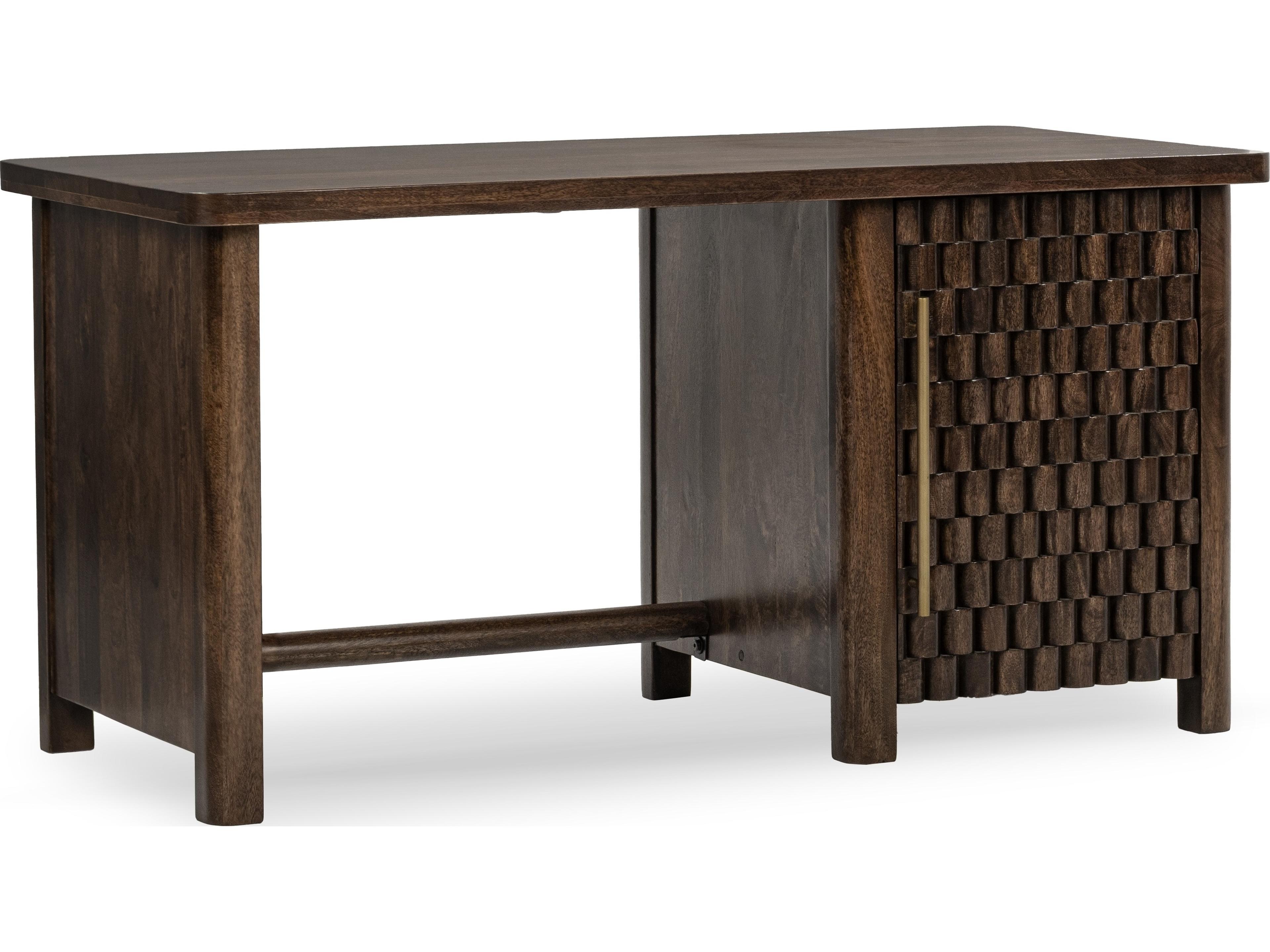 Classic Home Norwood Bark Brown Mango Wood Writing Desk