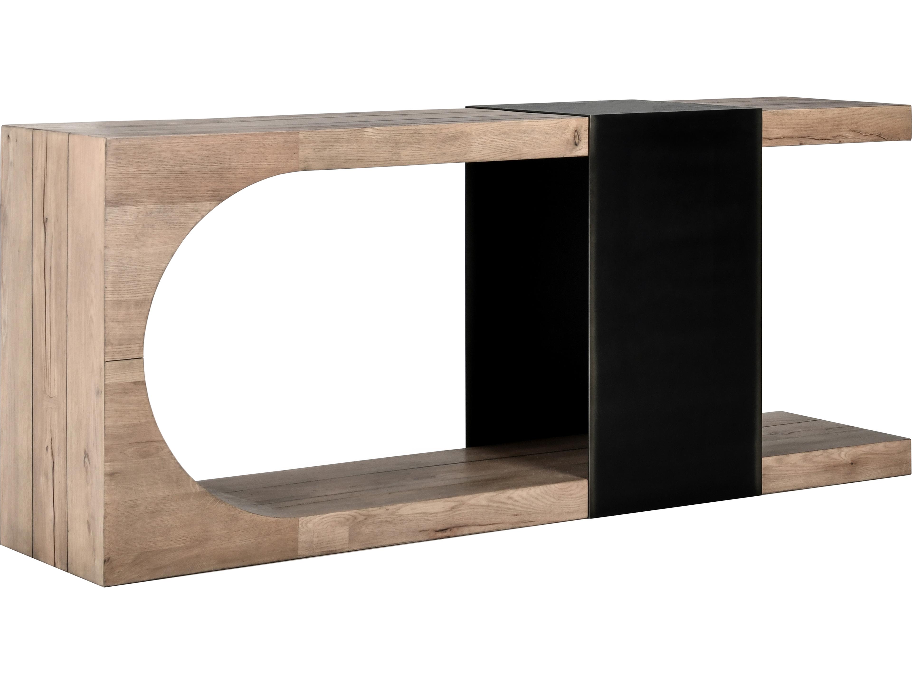 Classic Home Danica Rectangular Wood Natural Brown Console Table