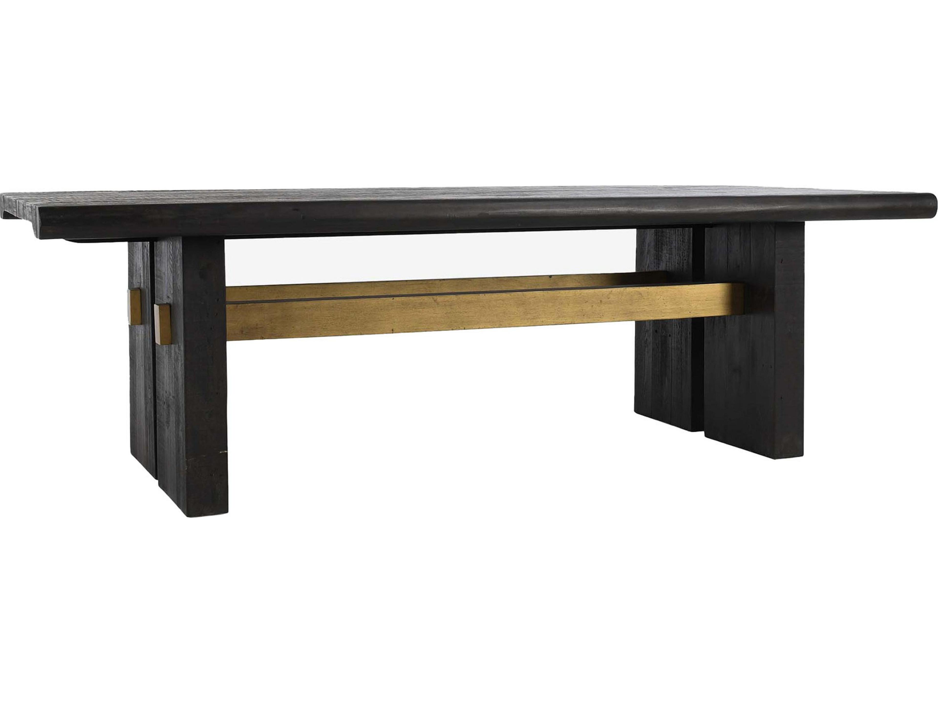 Classic Home Larson Rectangular Wood Black Dining Table