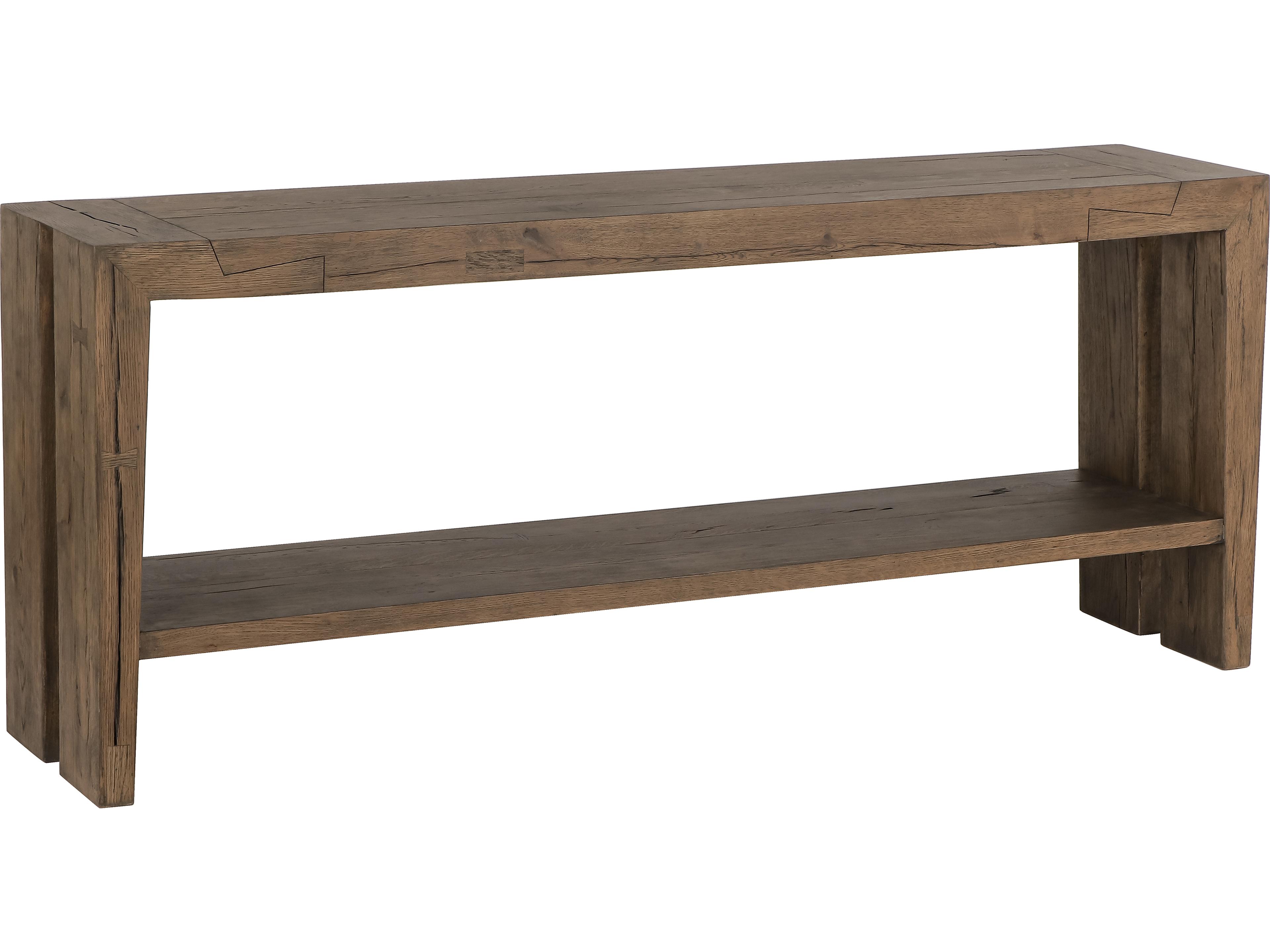 Classic Home Troy Rectangular Wood Brown Console Table