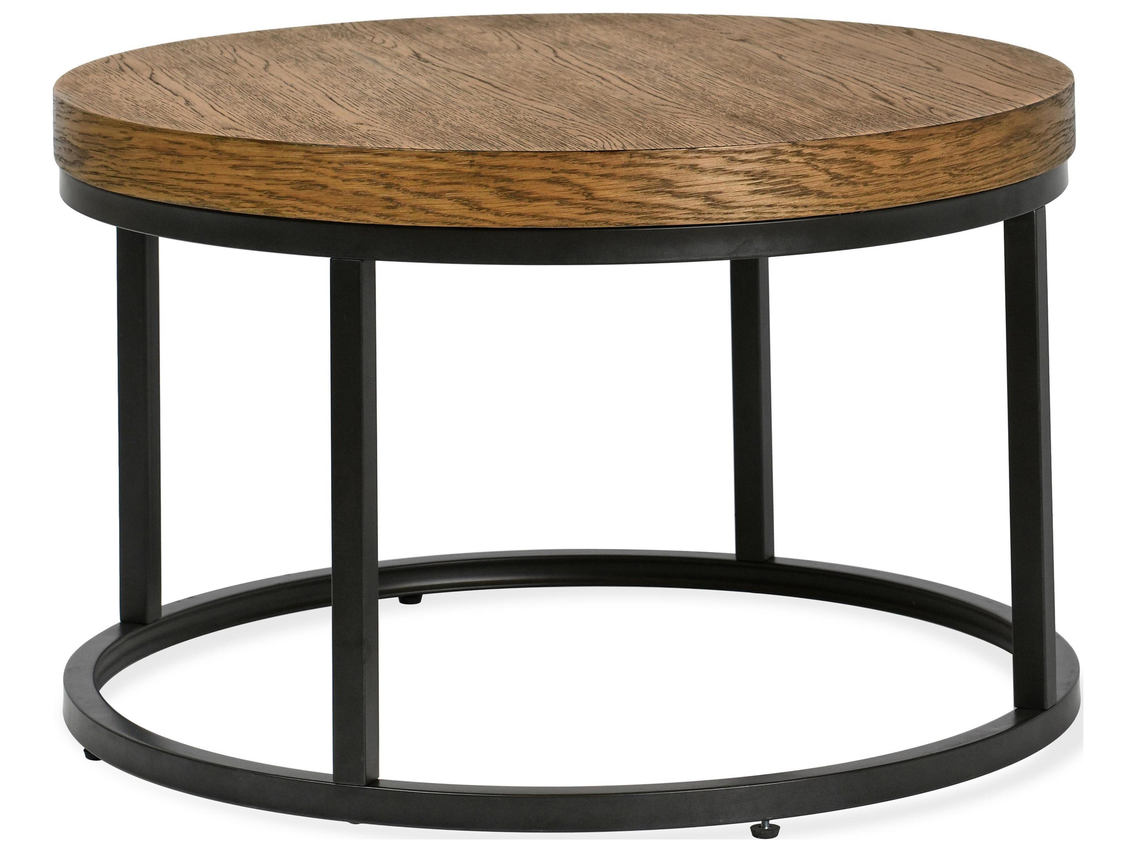 Classic Home Catta Round Wood Light Brown Coffee Table
