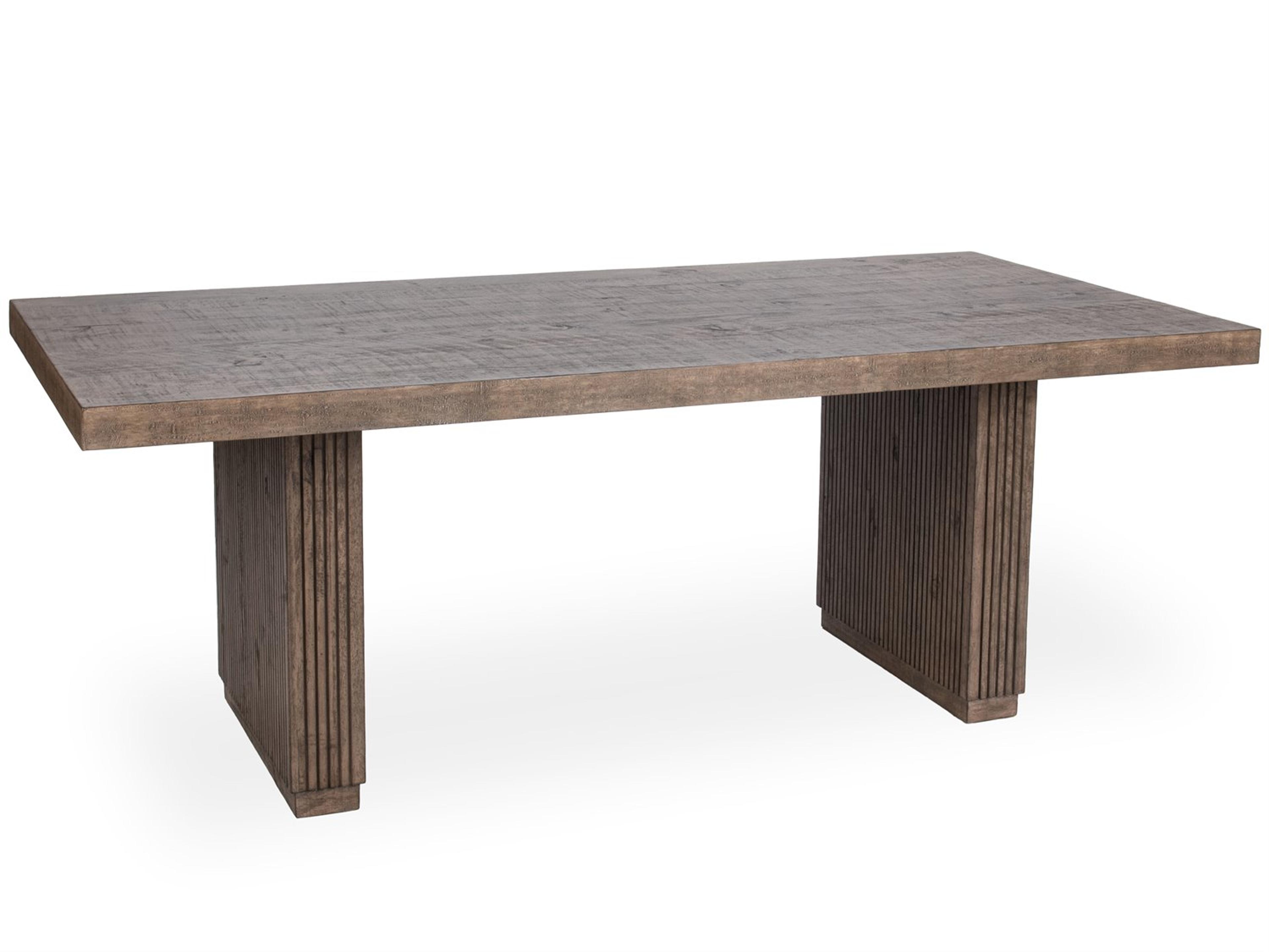 Classic Home Ollie Rectangular Wood Brown Dining Table