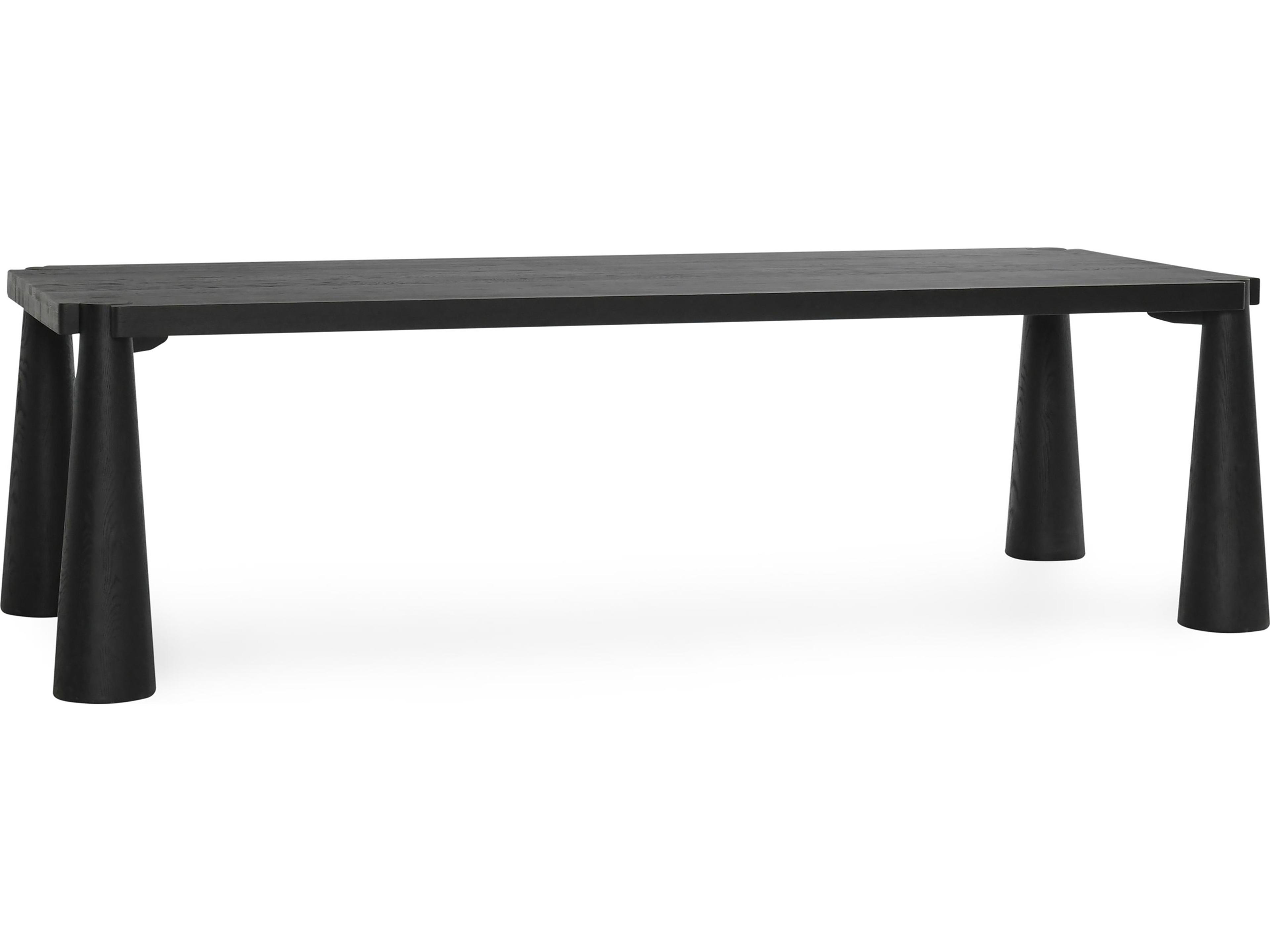 Classic Home Atrop Rectangular Wood Black Dining Table