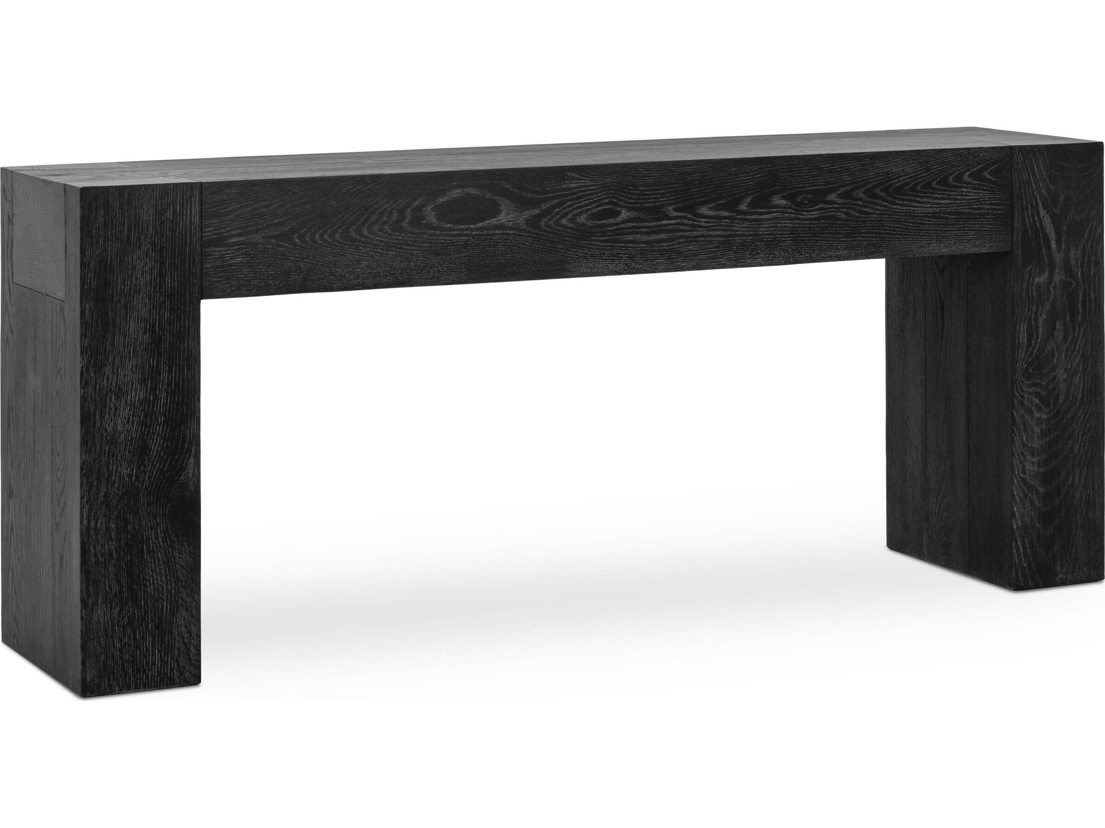 Classic Home Bristol Rectangular Wood Meadow Black Console Table