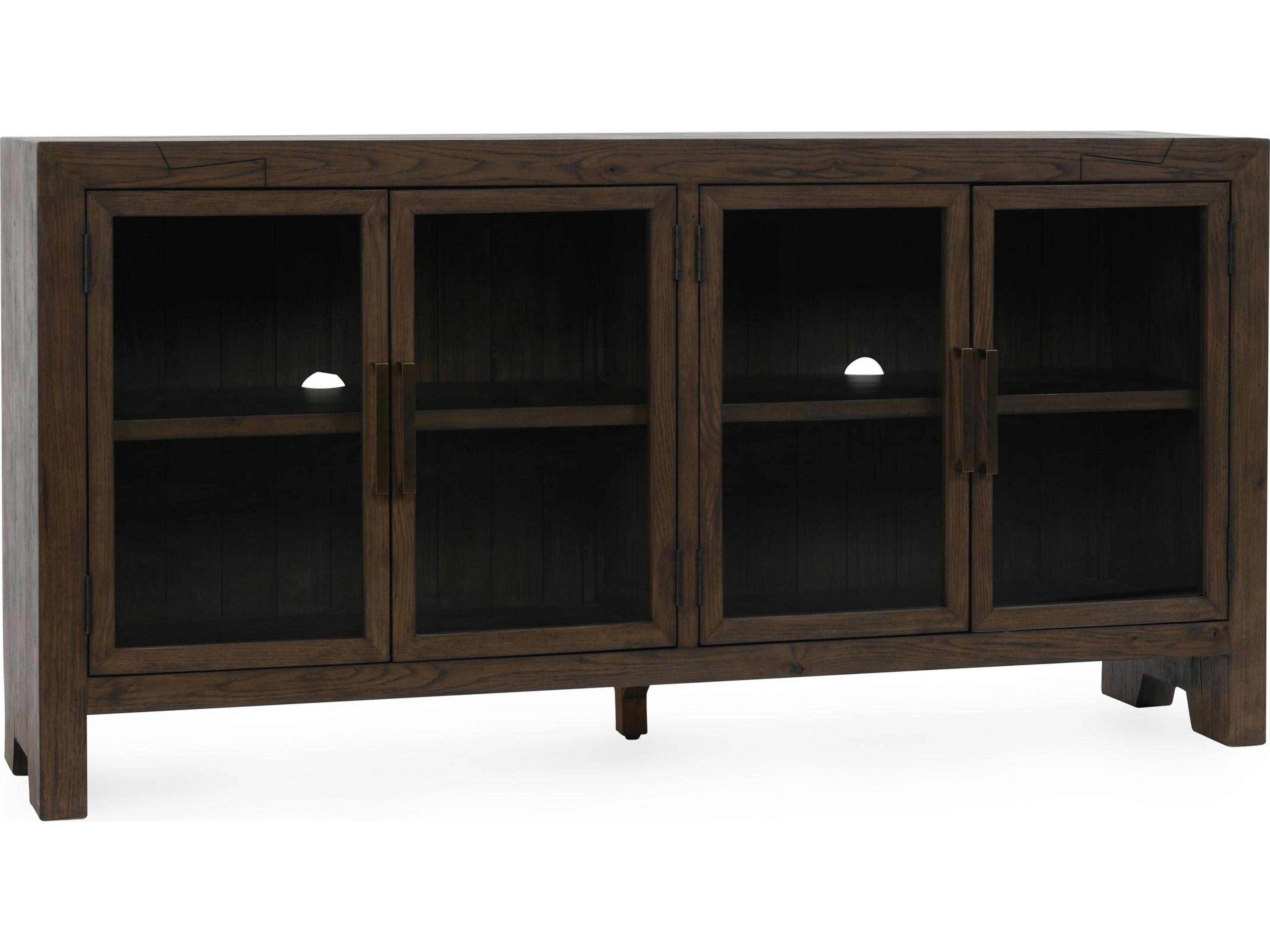 Classic Home Troy 72" Oak Wood Brown Sideboard
