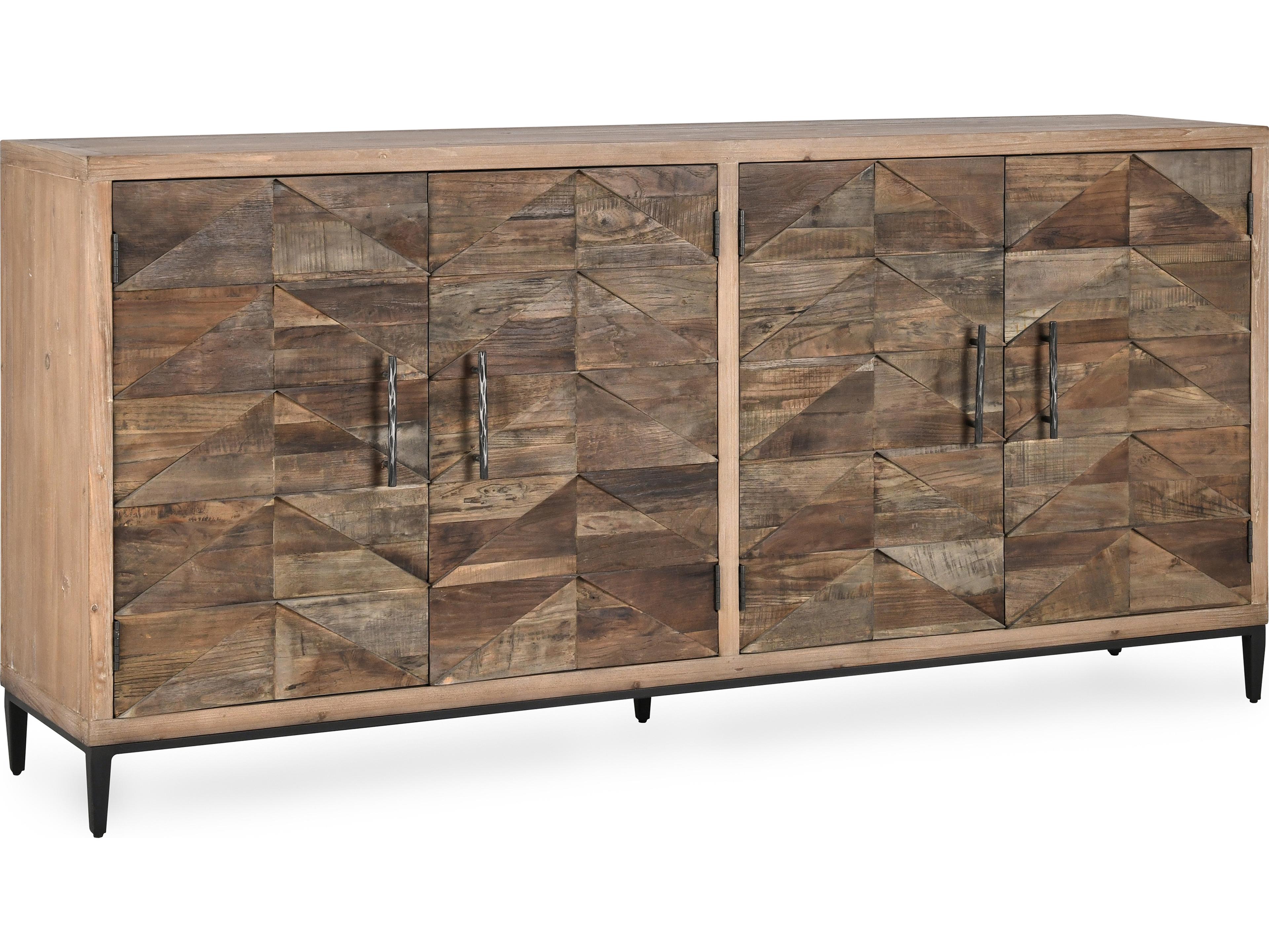 Classic Home Maverick 76" Pine Wood Sideboard