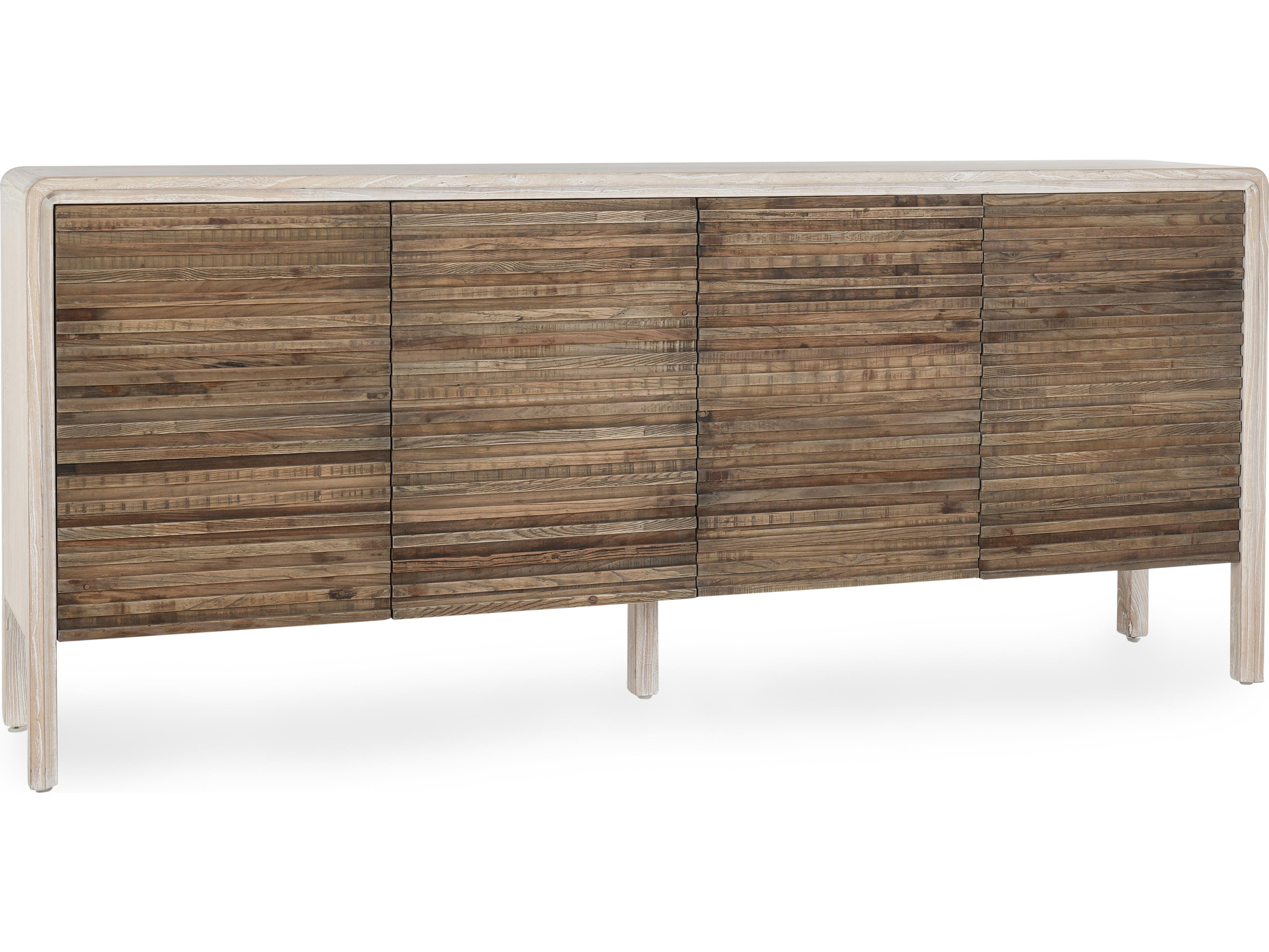 Classic Home Elodie 79" Elm Wood Beige Sideboard