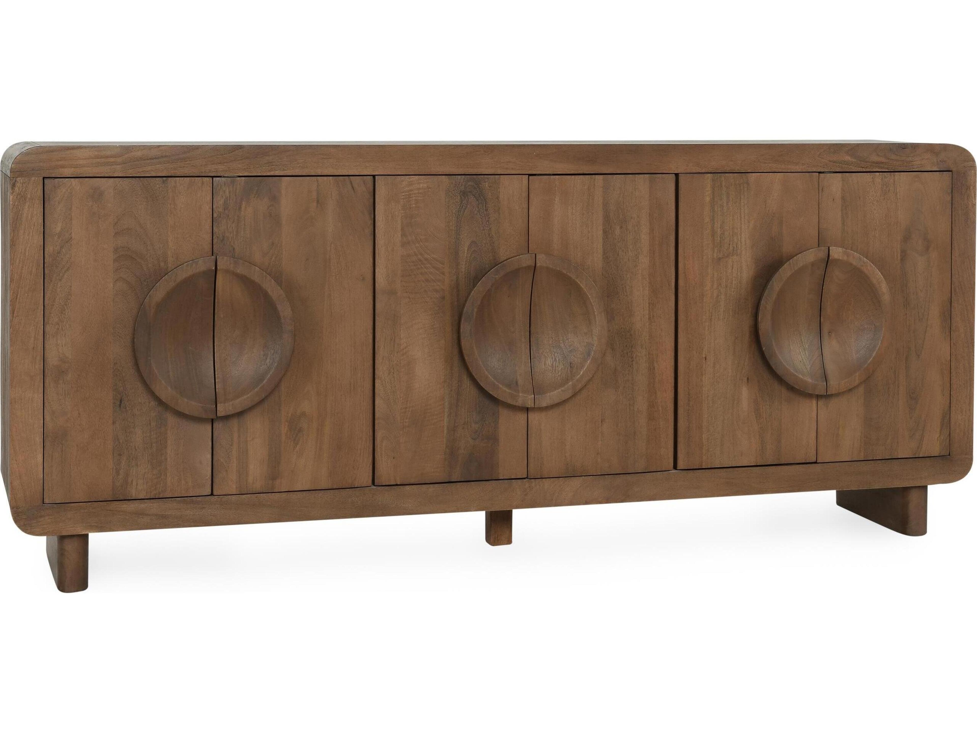 Classic Home Vally 85" Mango Wood Natural Sideboard