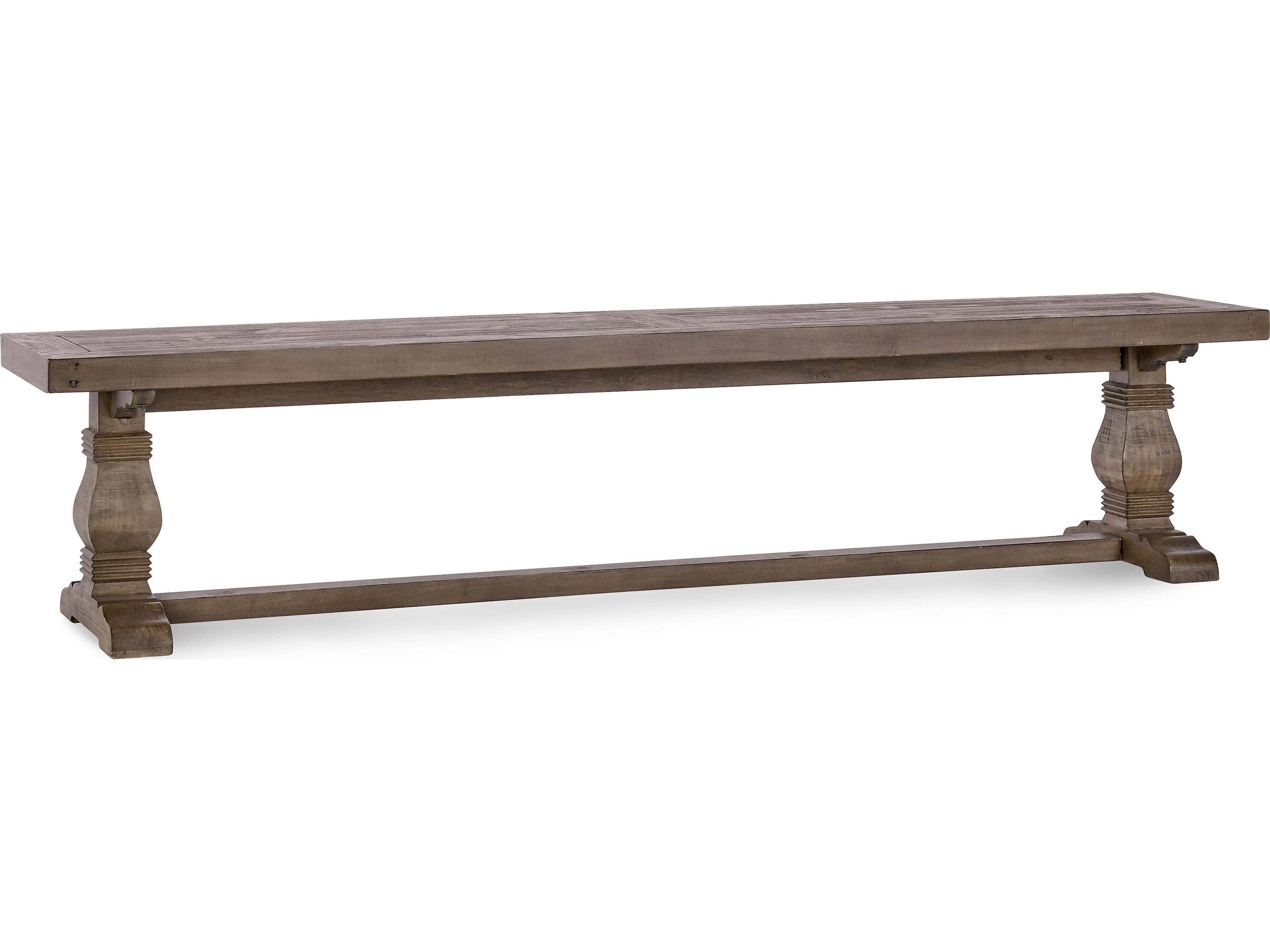 Classic Home Caleb Distressed Brown Accent Bench