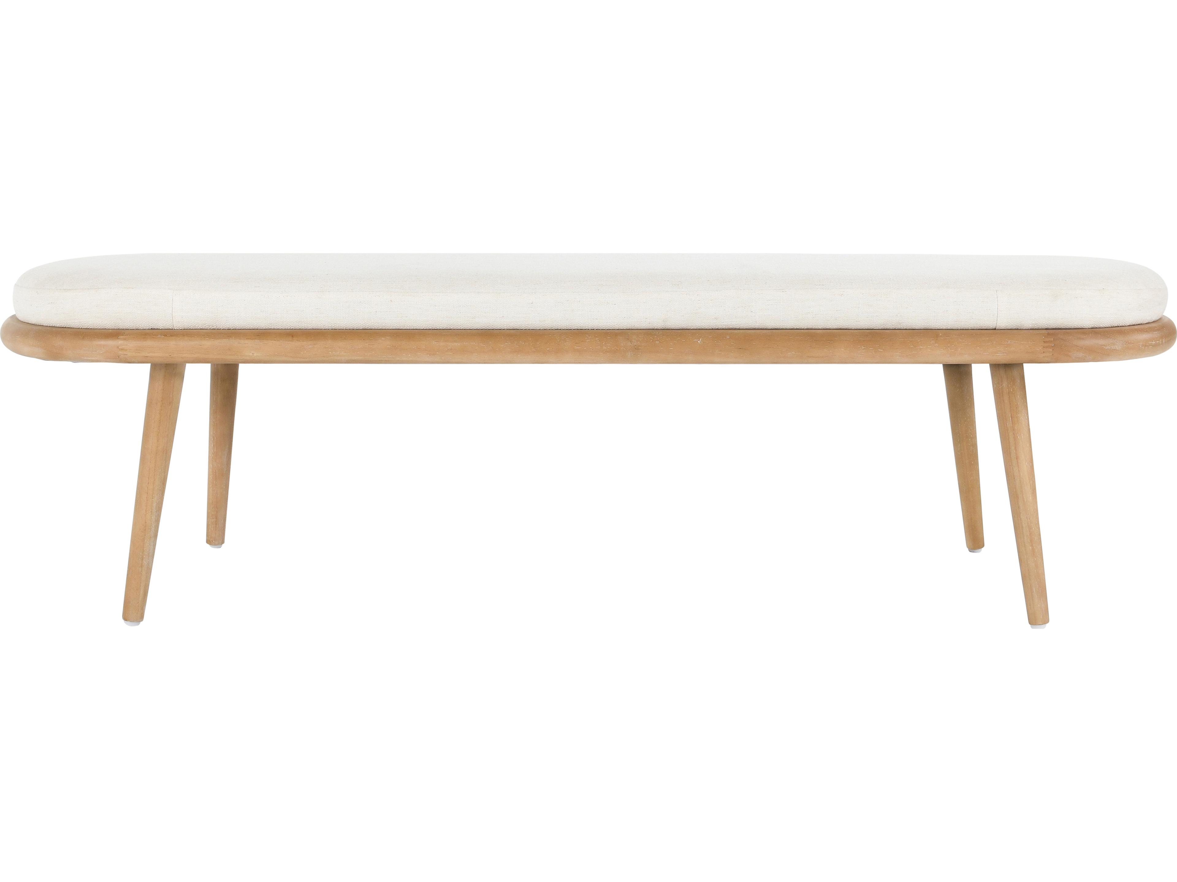 Classic Home Echo Rectangular Fabric Beige Console Table