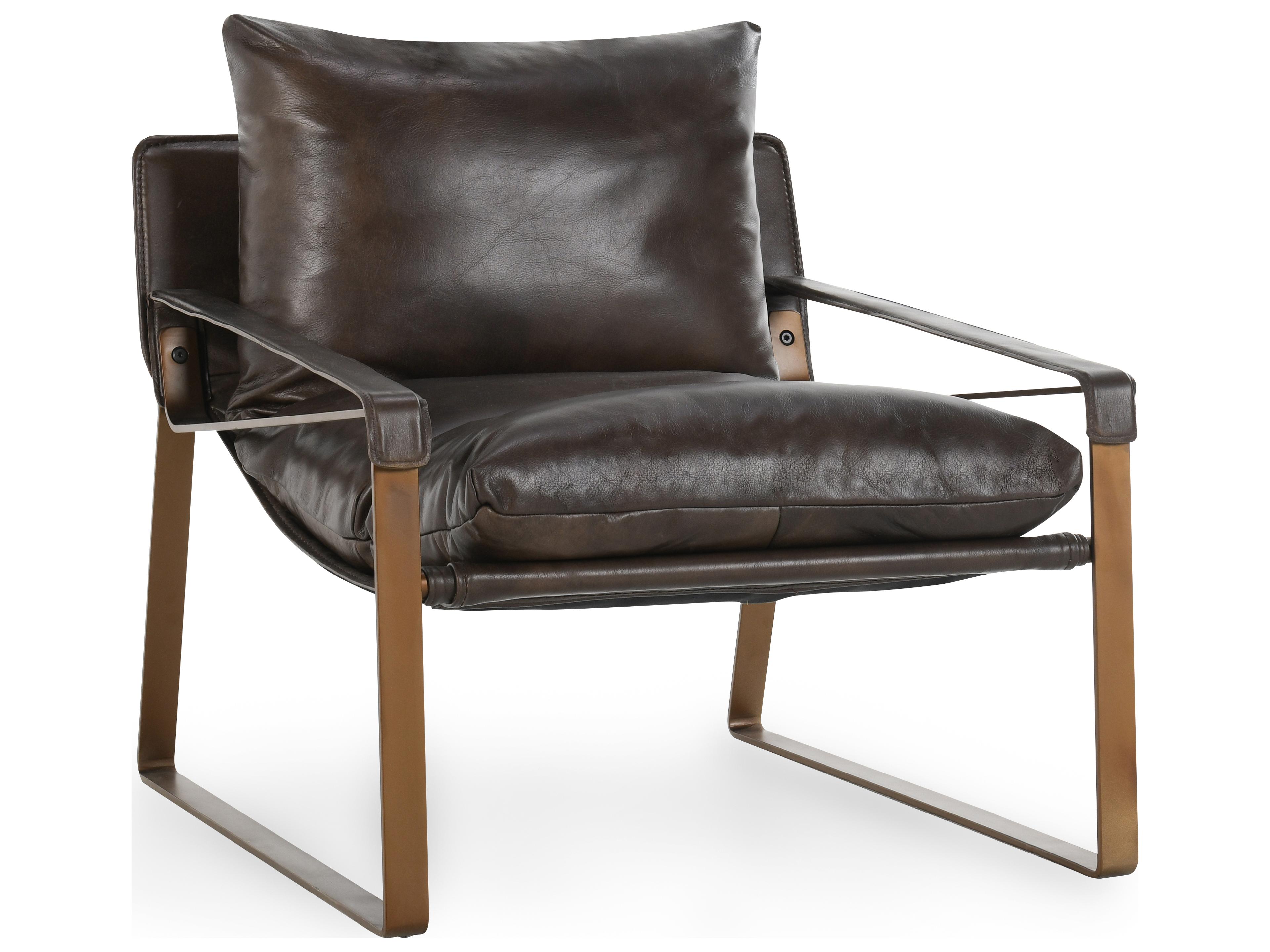 Classic Home Morgan Bronze Leather Accent Chair