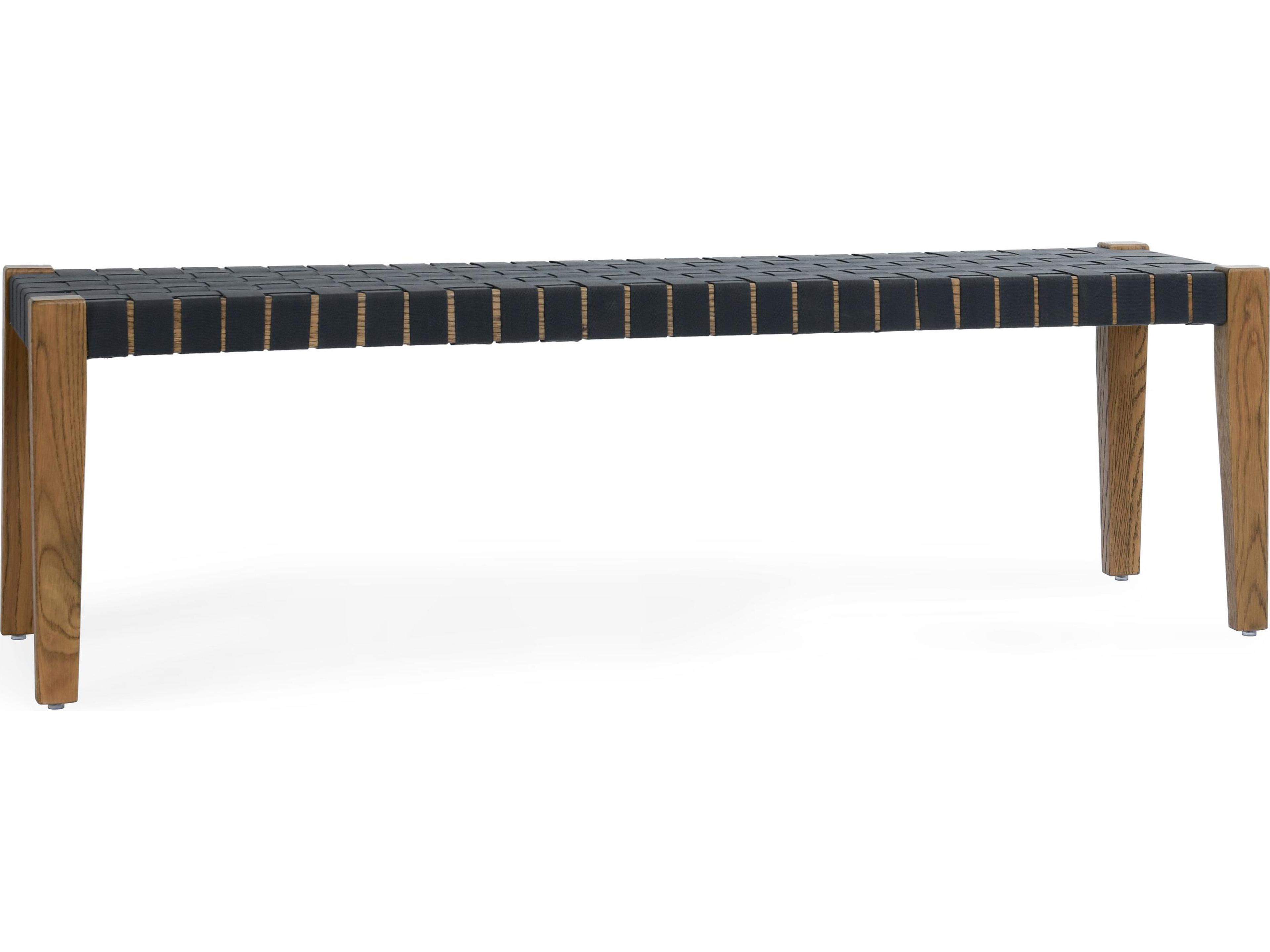 Classic Home Orlando Natural charcoal Black Accent Bench