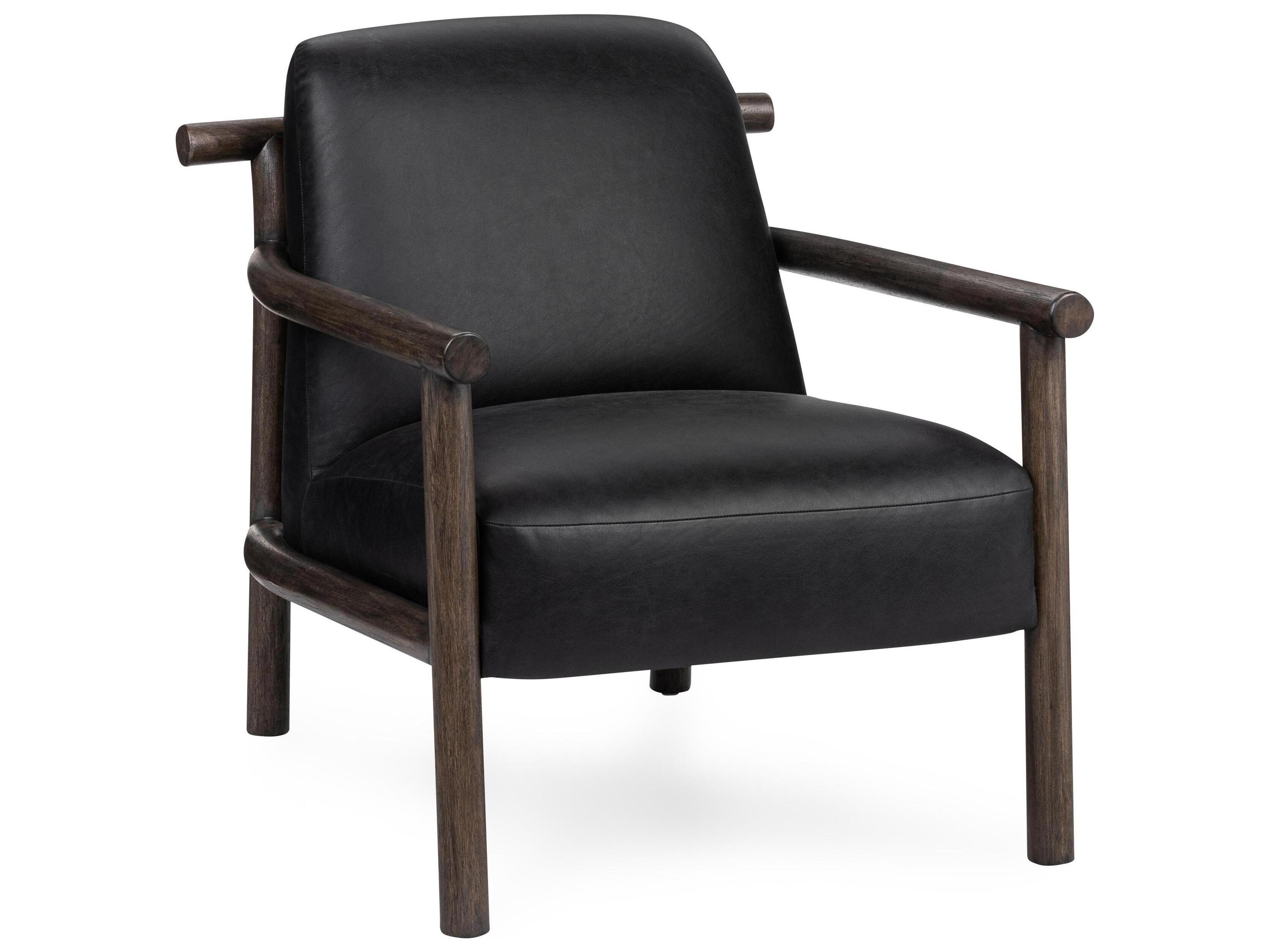 Classic Home Azoria Black Leather Accent Chair
