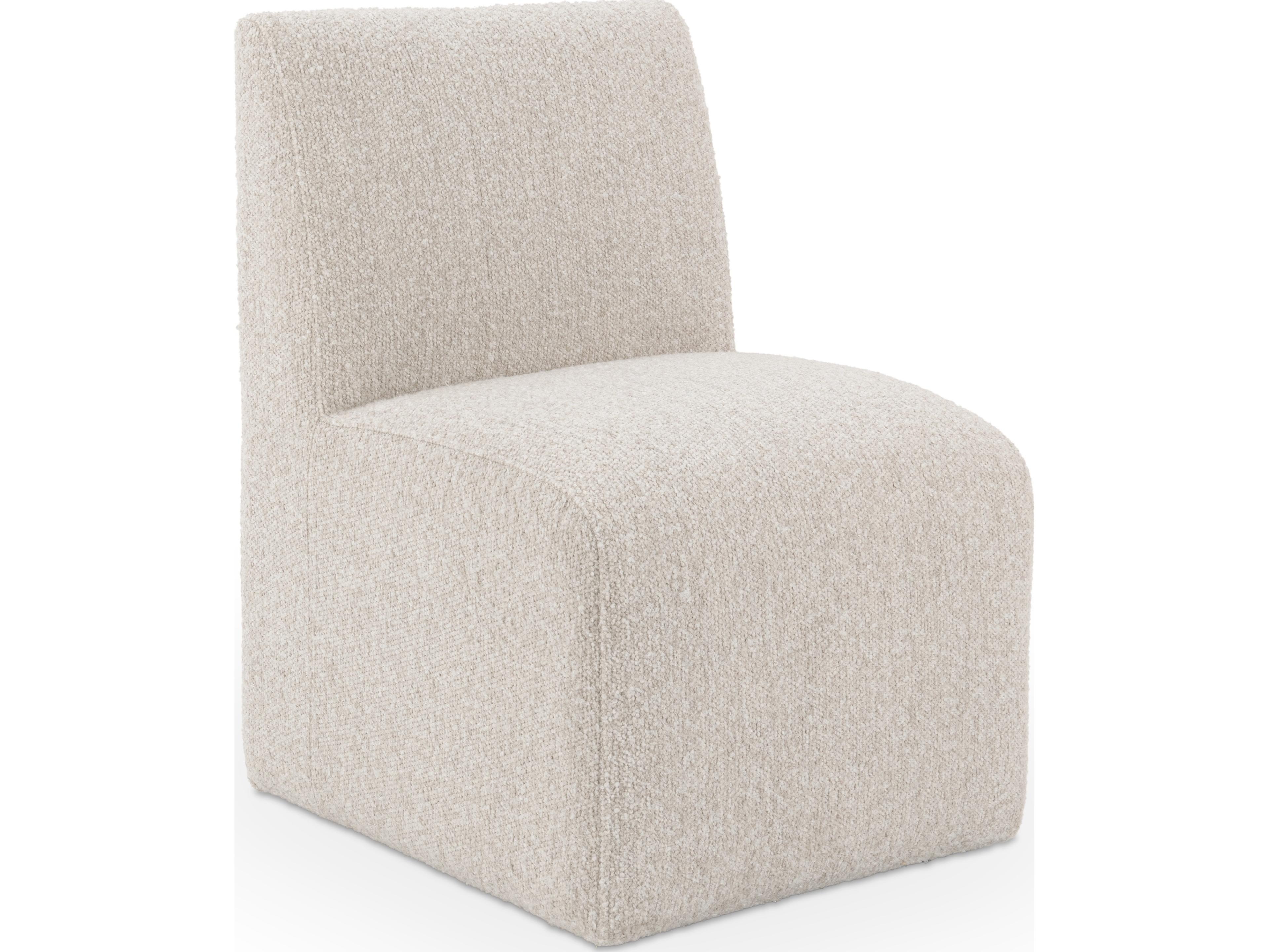 Classic Home Brighton Beige Upholstered Armless Dining Chair