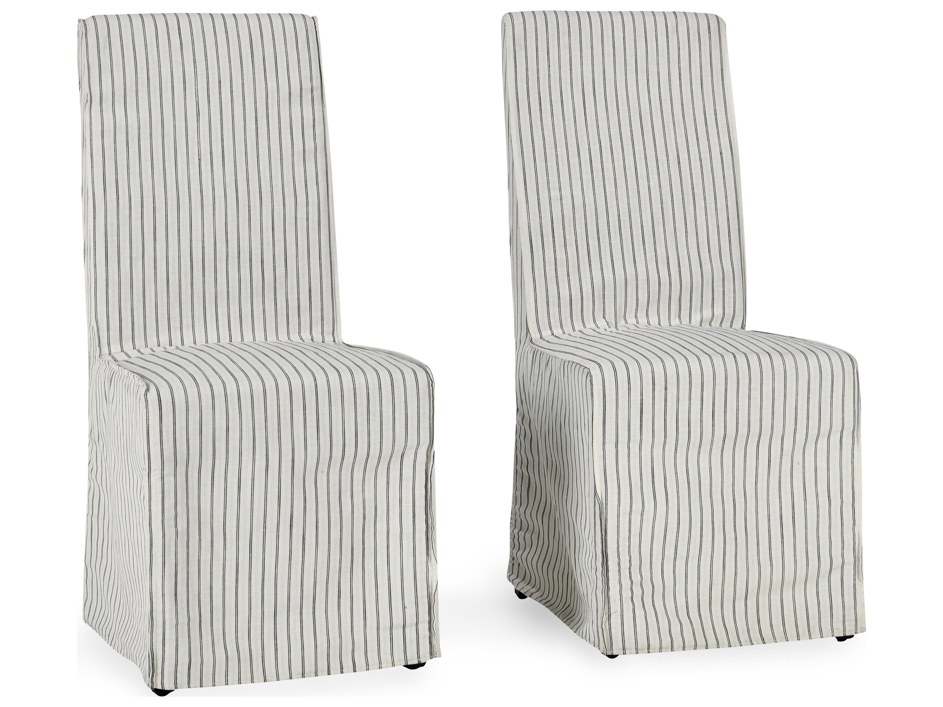 Classic Home Arianna Birch Wood Black Upholstered Armless Dining Chair Set of 2