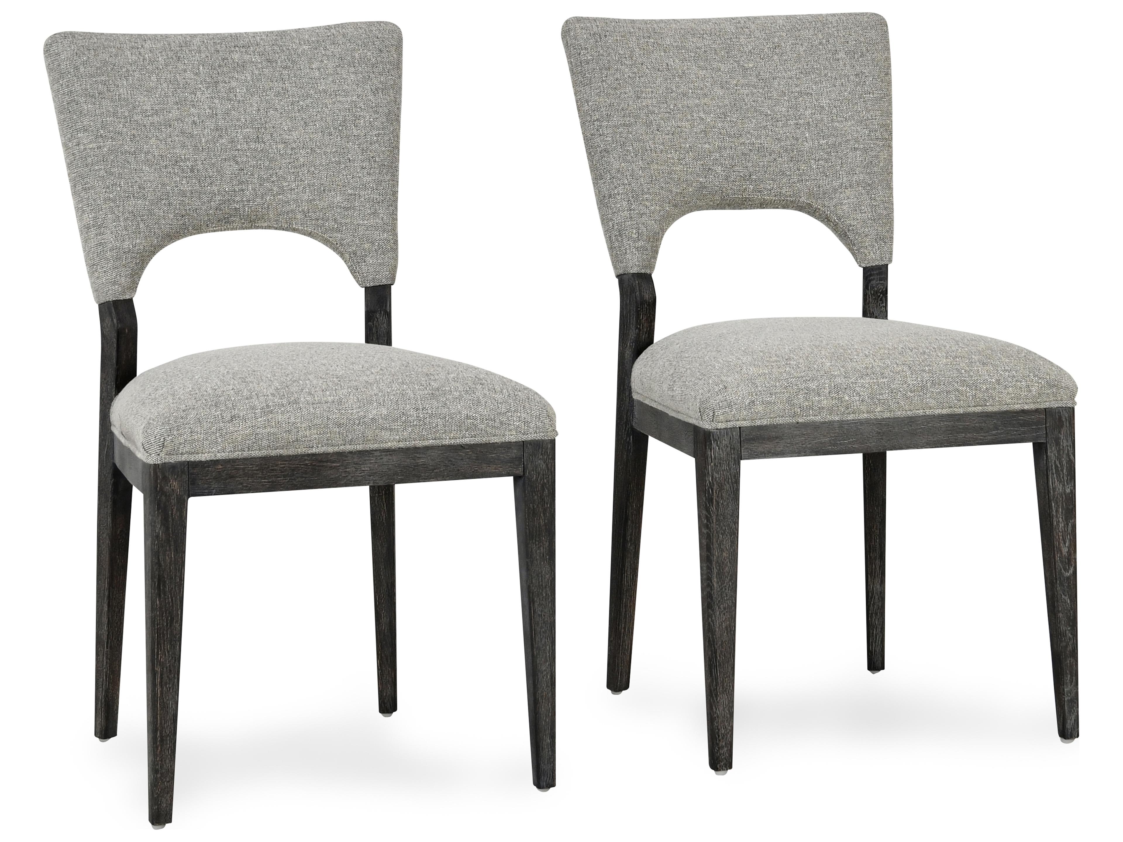 Classic Home Mitchel Rubberwood Brown Upholstered Armless Dining Chair Set of 2